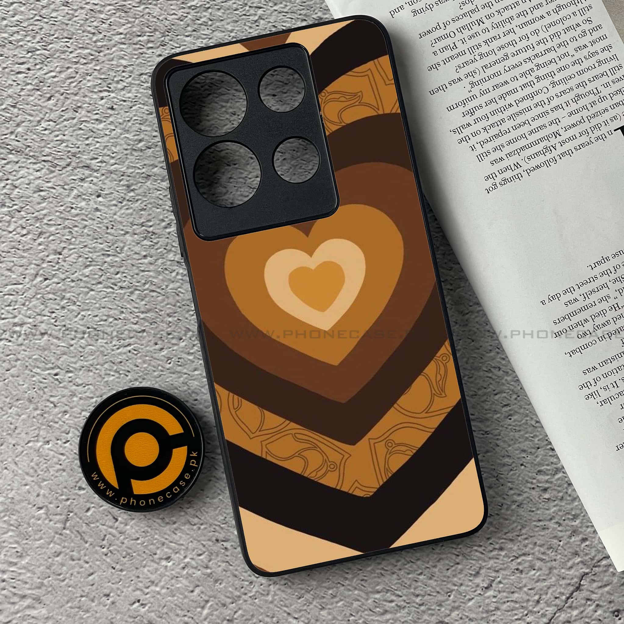 Infinix Note 30 - Heart Beat Series 2.0 - Premium Printed Glass soft Bumper shock Proof Case