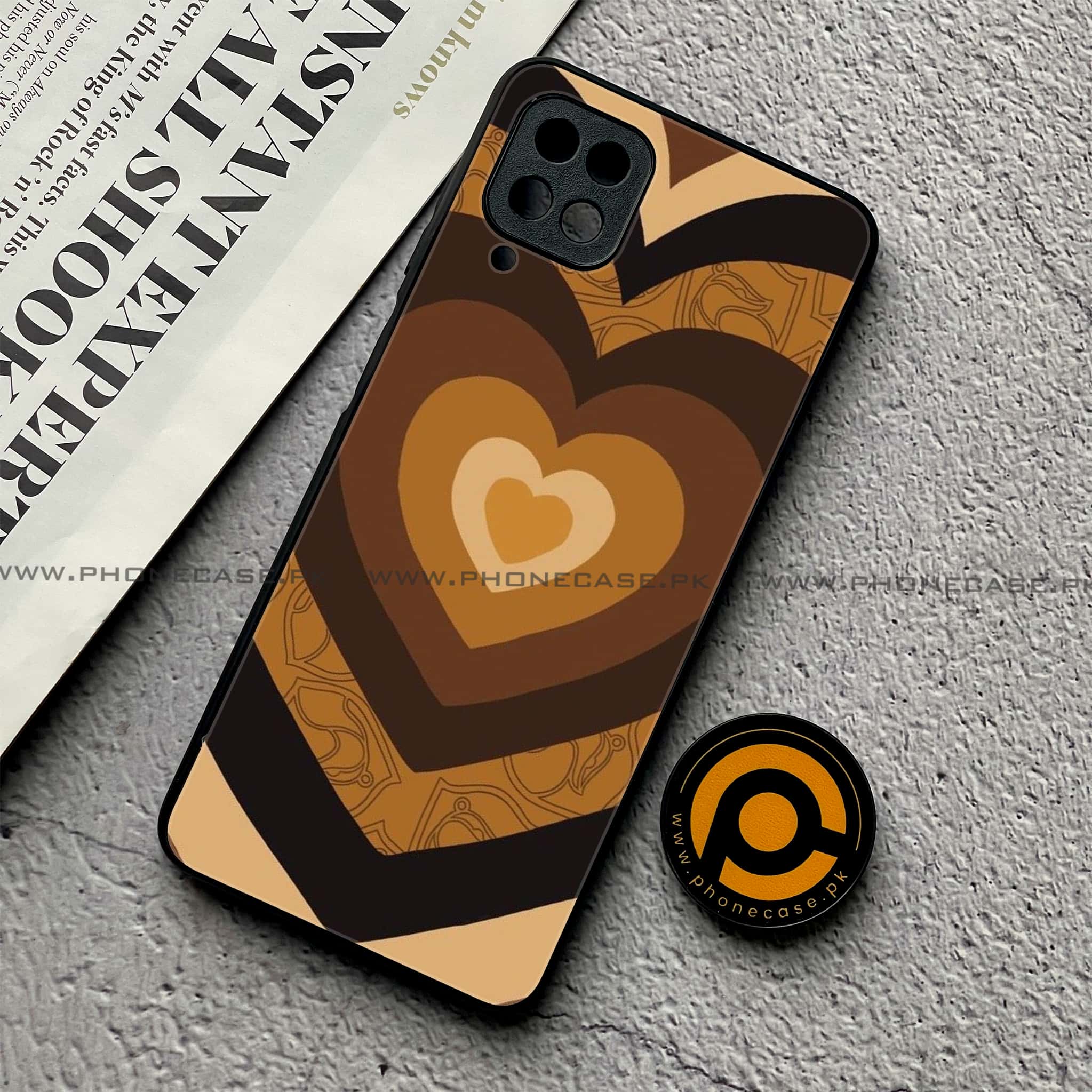 Samsung Galaxy A12 / A12 Nacho - Heart Beat Series 2.0 - Premium Printed Glass soft Bumper shock Proof Case