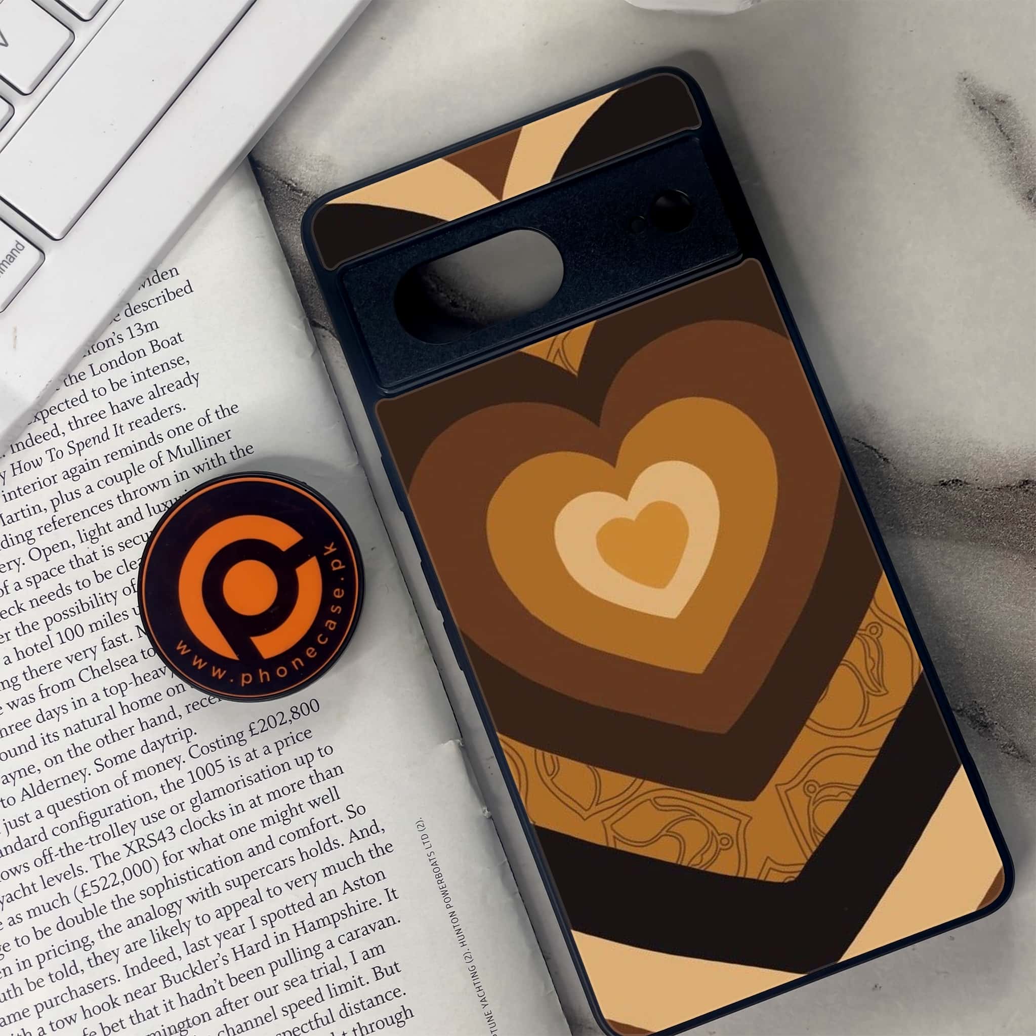 Google Pixel 7 - Heart Beat Series 2.0 - Premium Metal Printed soft Bumper Shock Proof Case