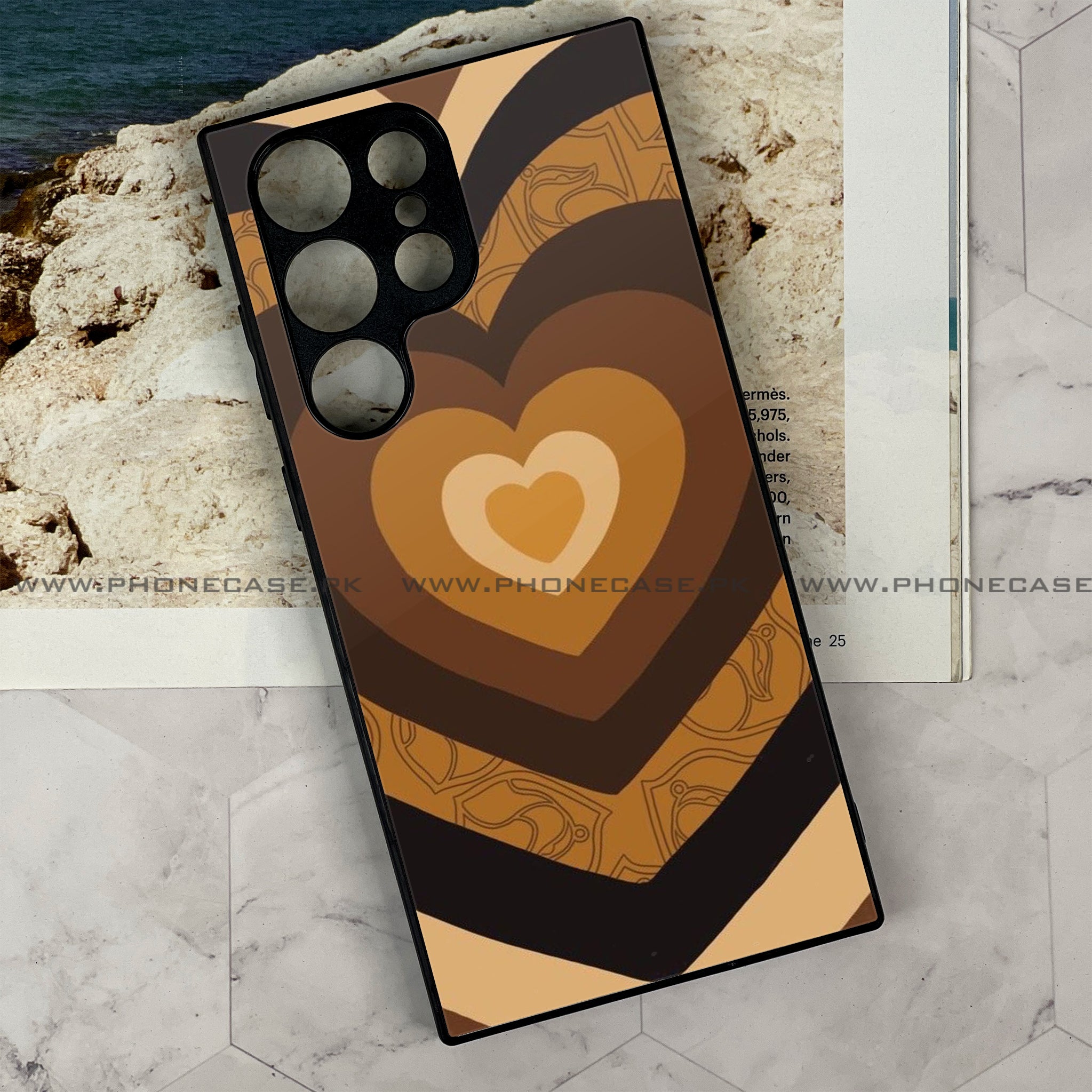 Galaxy S21 Ultra -  Heart Beat Series 2.0 - Premium Metal Printed soft Bumper shock Proof Case