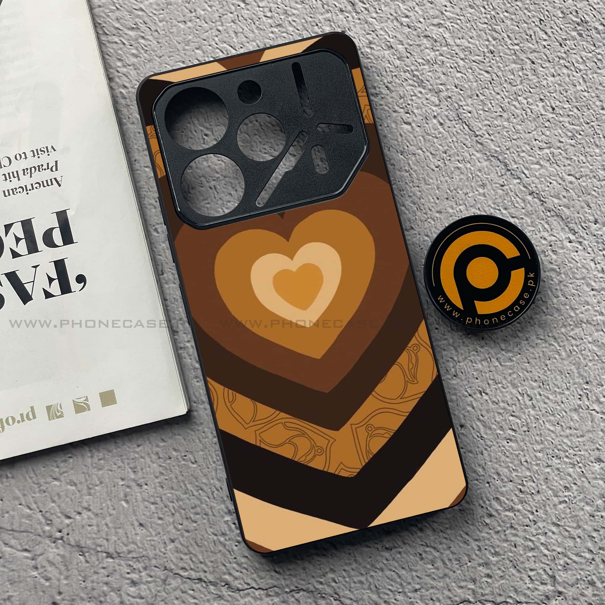 Tecno Pova 6 Pro - Heart Beat 2.0 Series - Premium Printed Glass soft Bumper shock Proof Case