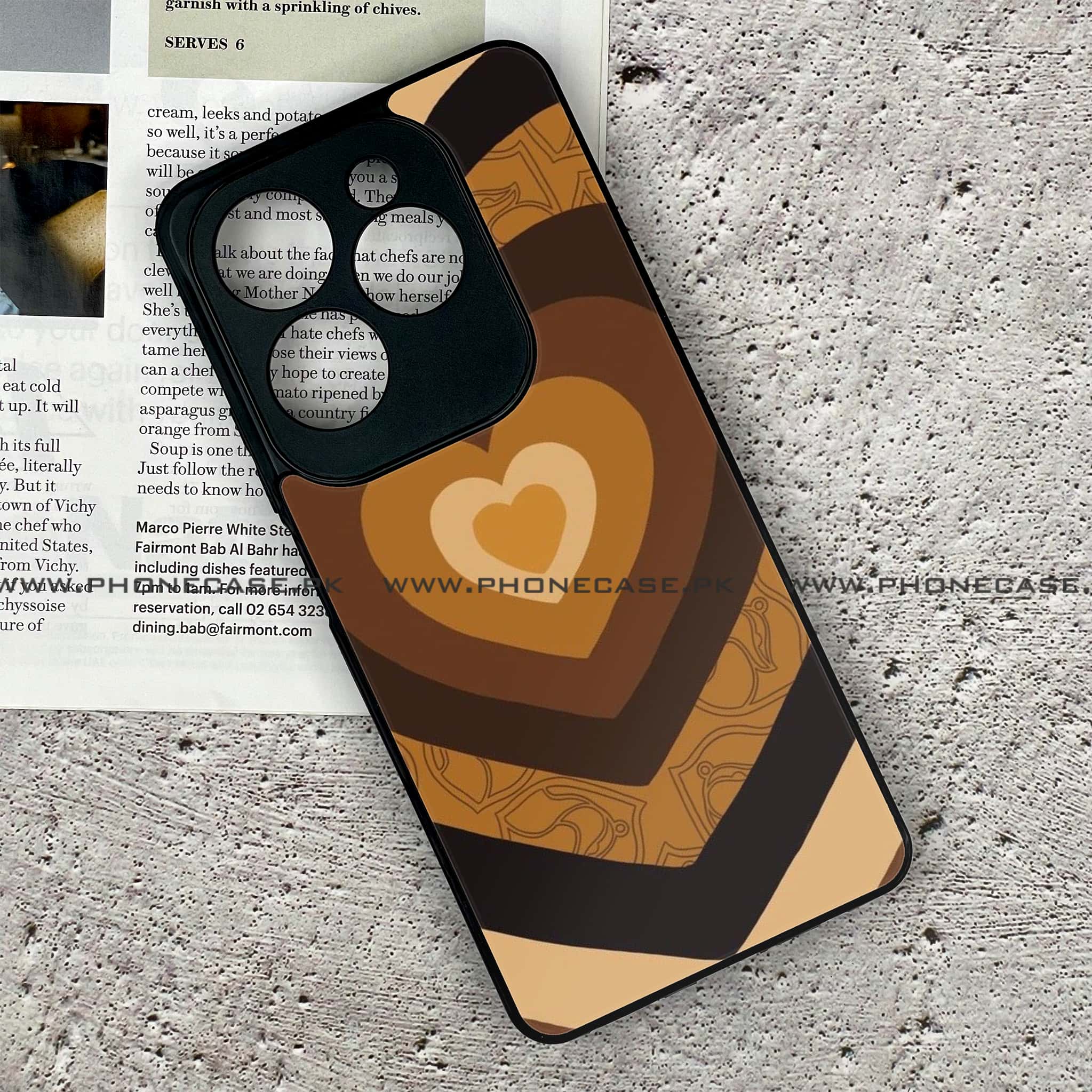 Infinix Hot 40 - Heart Beat Series 2.0 - Premium Metal Printed soft Bumper shock Proof Case