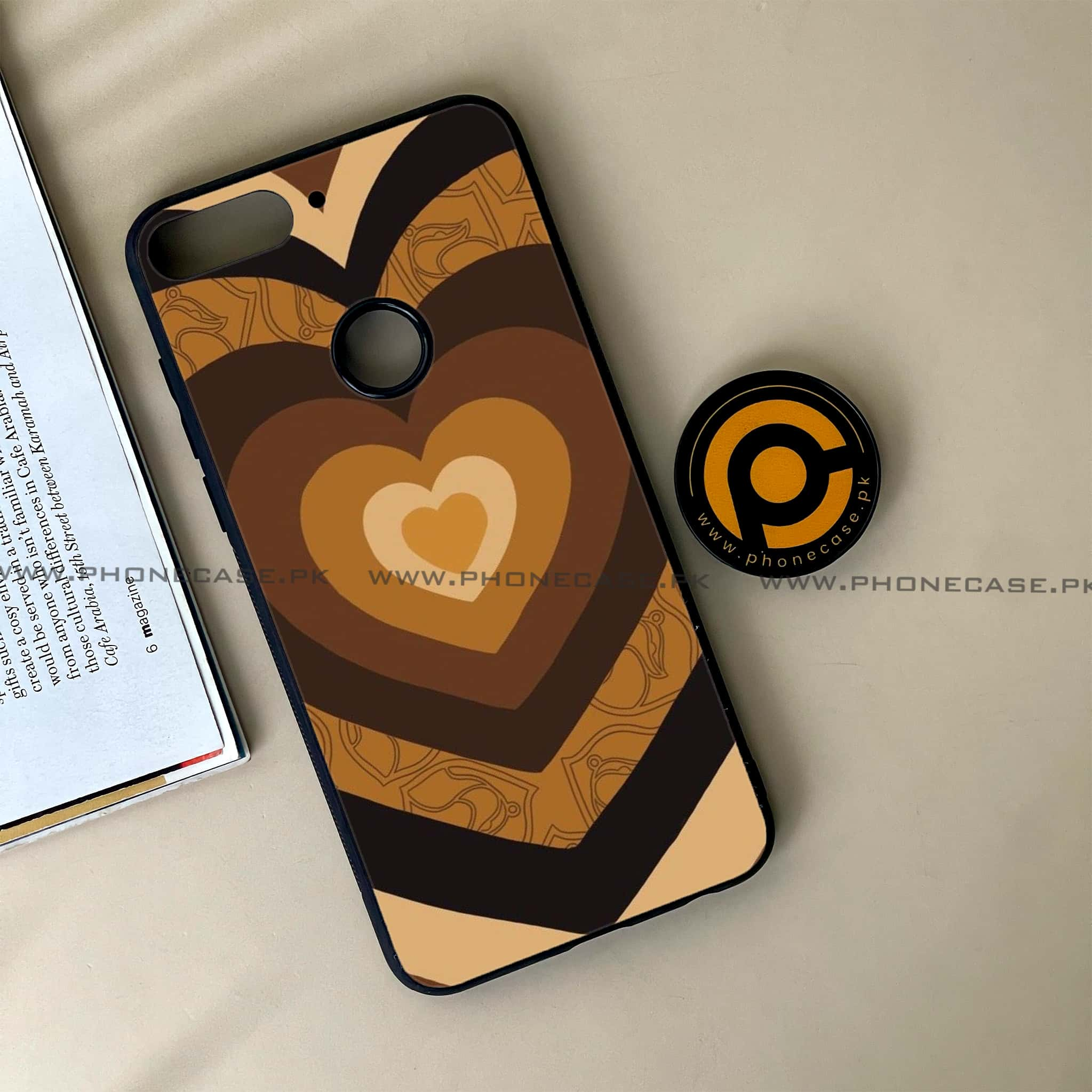 Huawei Y7 Prime (2018) -  Heart Beat Series 2.0 - Premium Printed Glass soft Bumper shock Proof Case