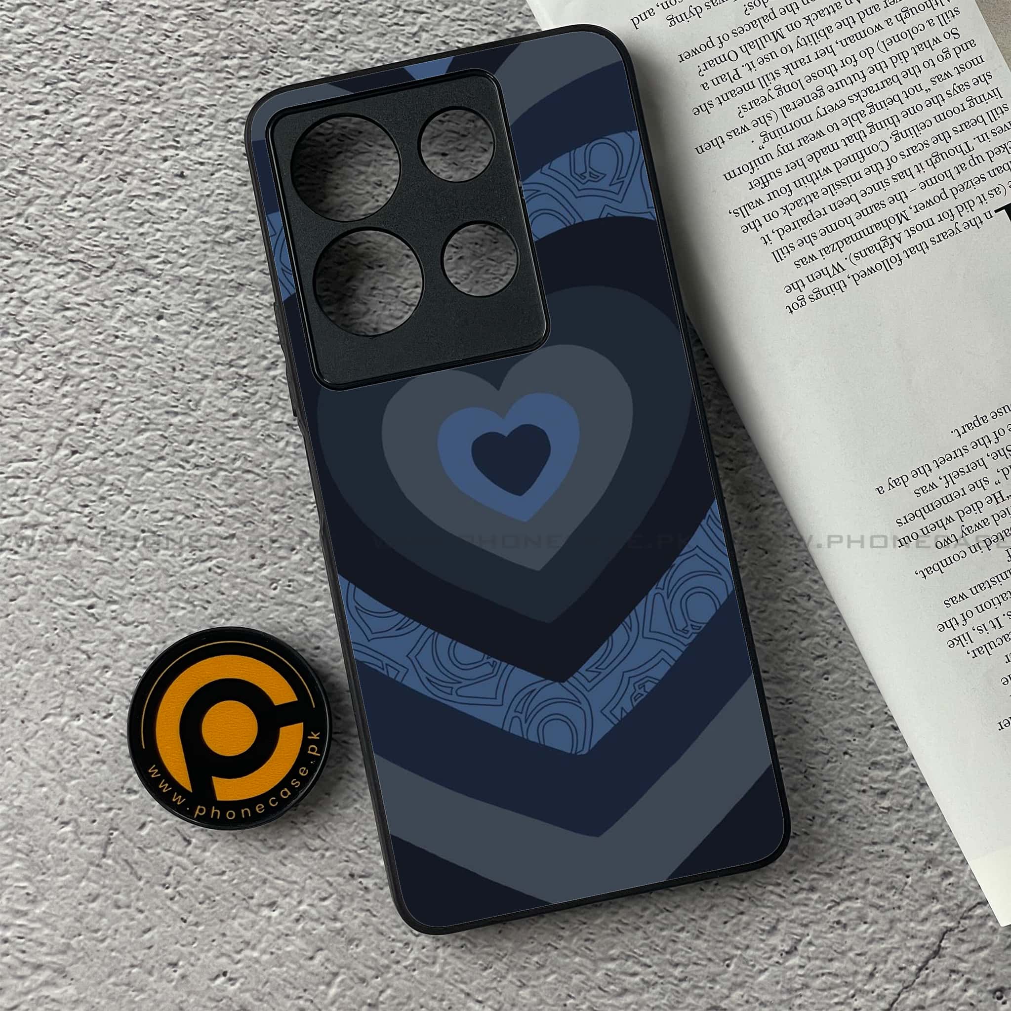 Infinix Note 30 - Heart Beat Series 2.0 - Premium Printed Glass soft Bumper shock Proof Case