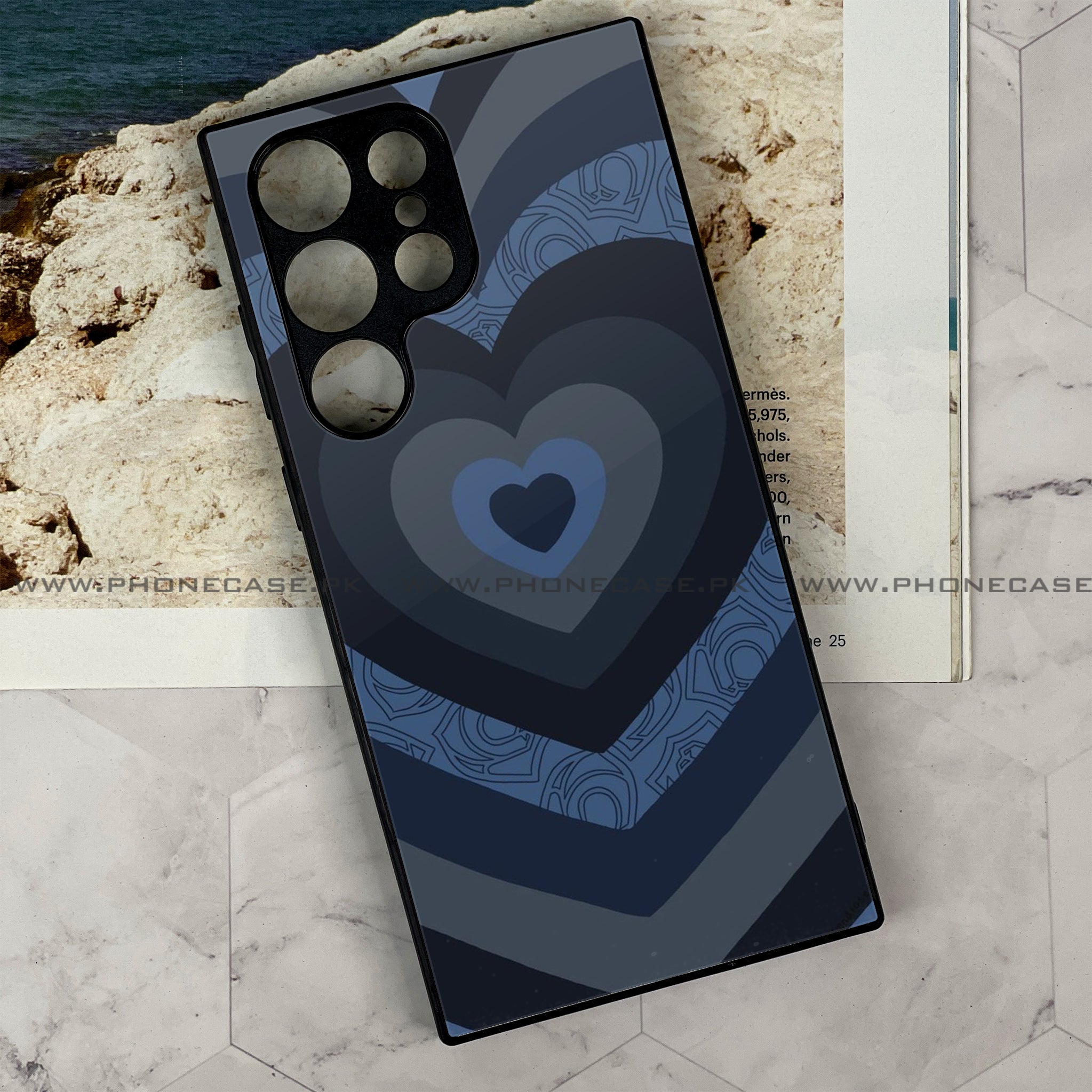Galaxy S21 Ultra -  Heart Beat Series 2.0 - Premium Metal Printed soft Bumper shock Proof Case
