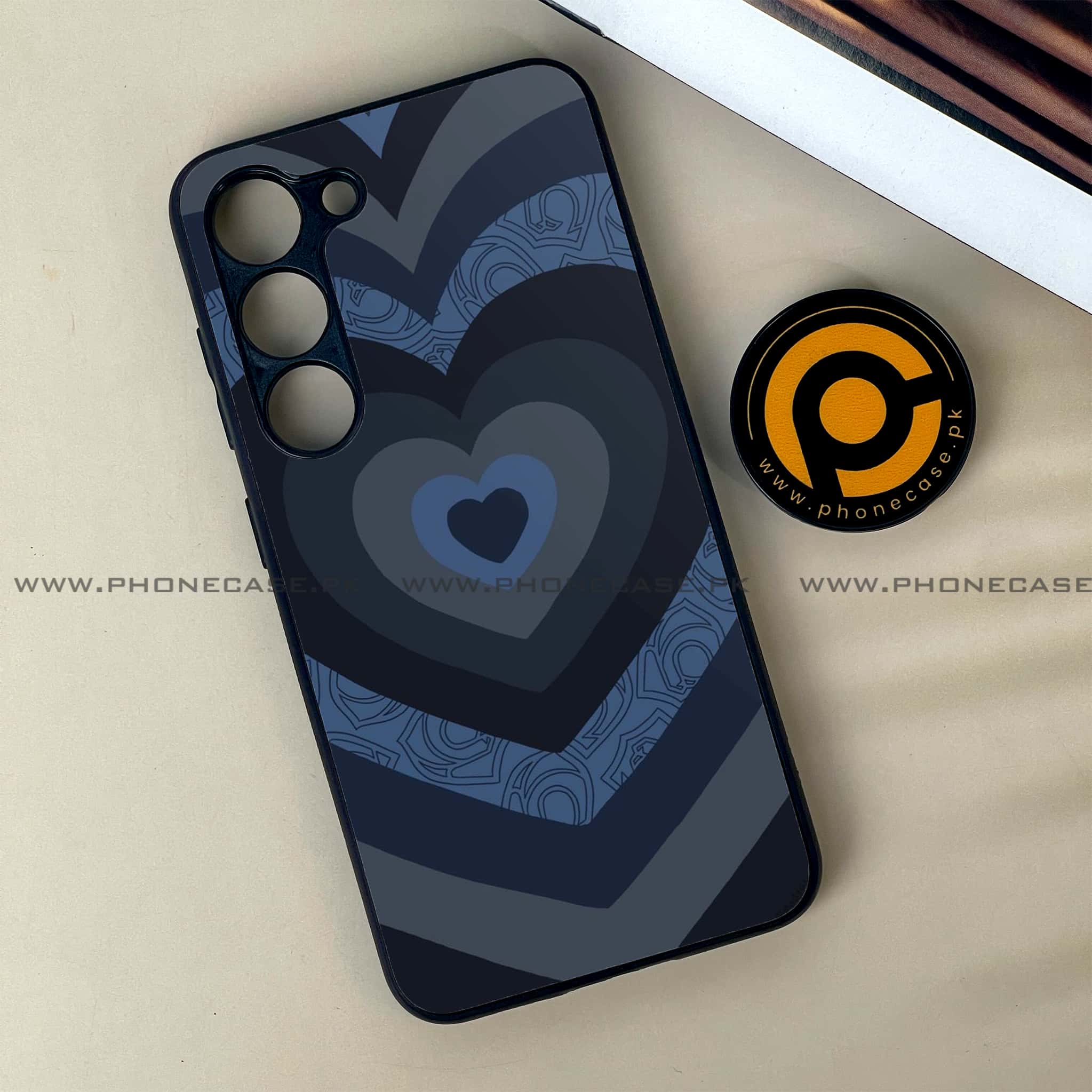 Samsung Galaxy S23 - Heart Beat Series 2.0 - Premium Metal Printed soft Bumper shock Proof Case