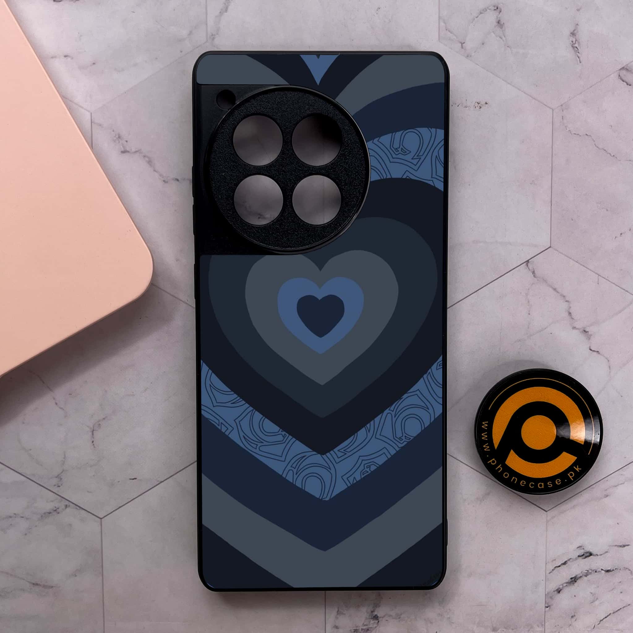 OnePlus 12R - Heart Beat 2.0 Series - Premium Metal Printed soft Bumper shock Proof Case