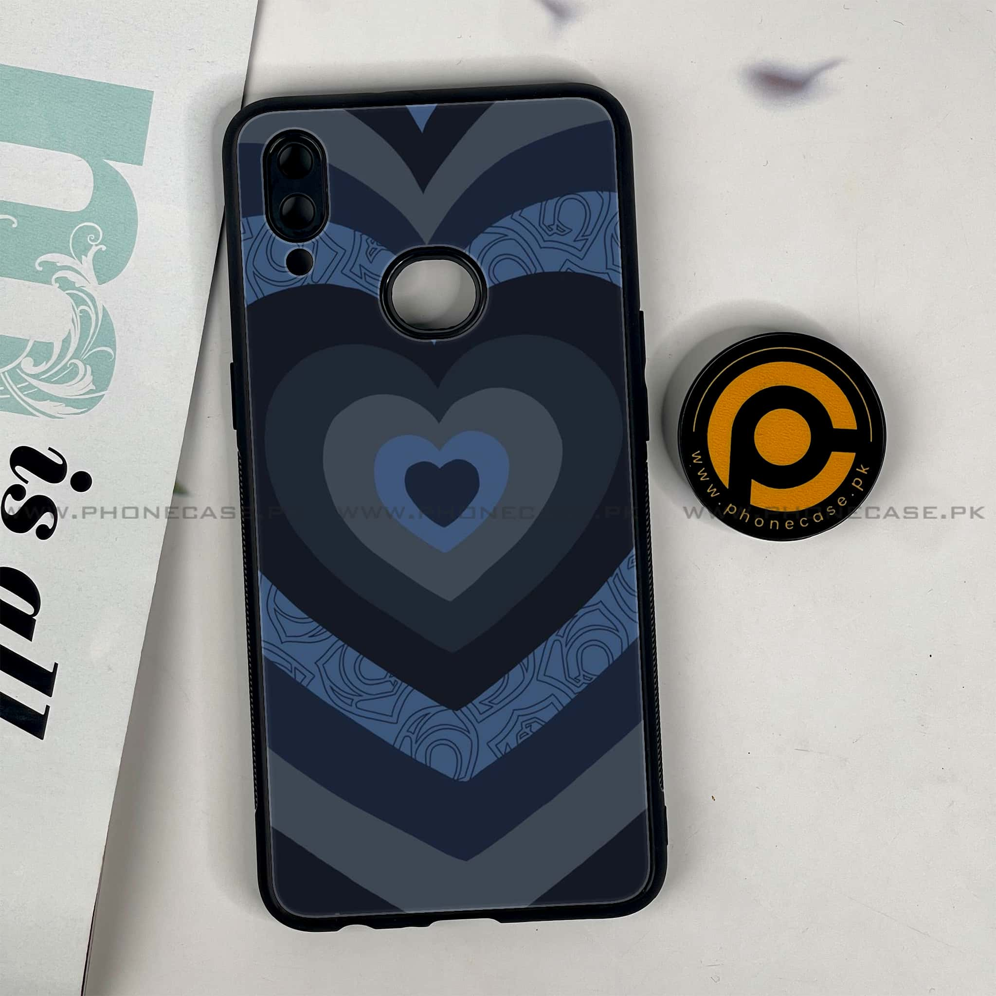 Galaxy A10s - Heart Beat 2.0 Series - Premium Printed Glass soft Bumper shock Proof Case