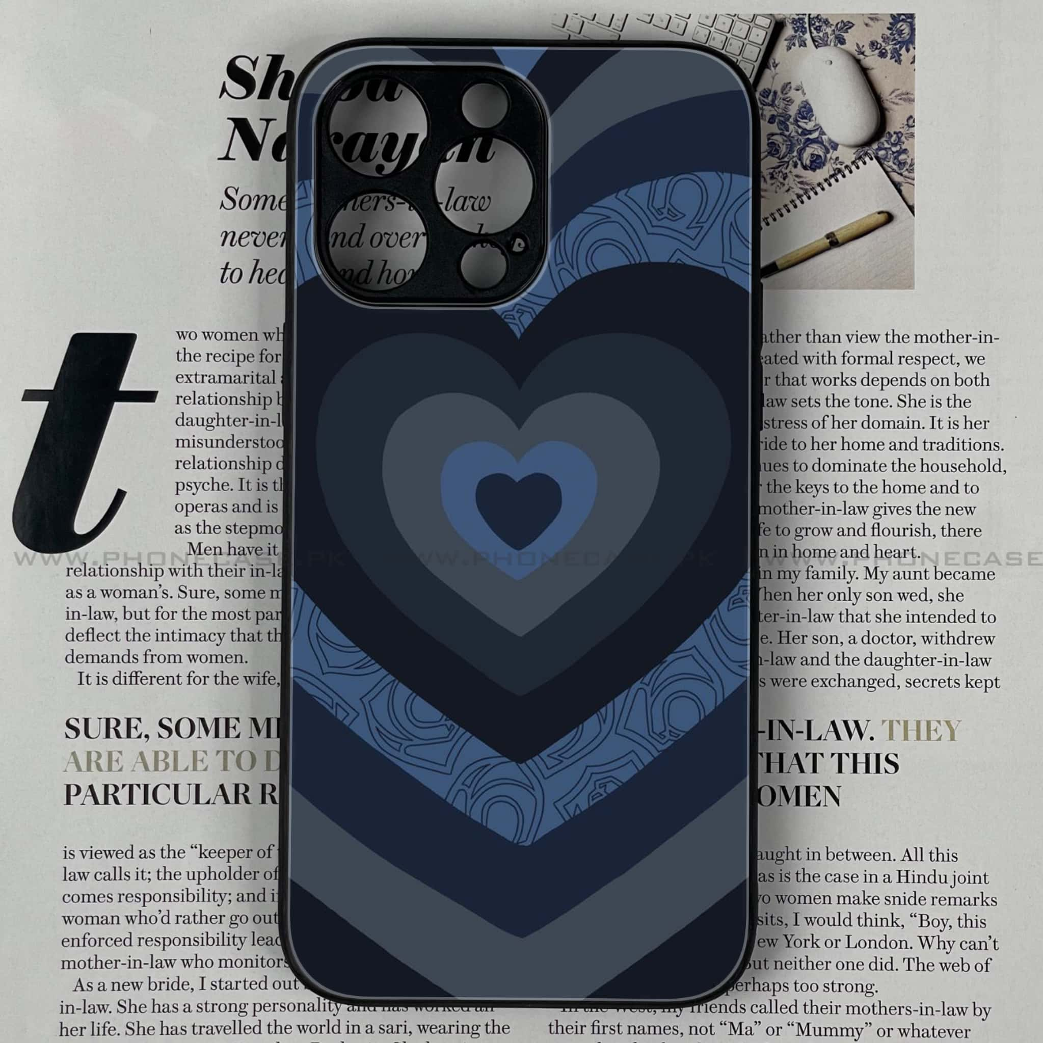 iPhone 14 Pro Max - Heart Beat Series 2.0 - Premium Printed Glass soft Bumper shock Proof Case