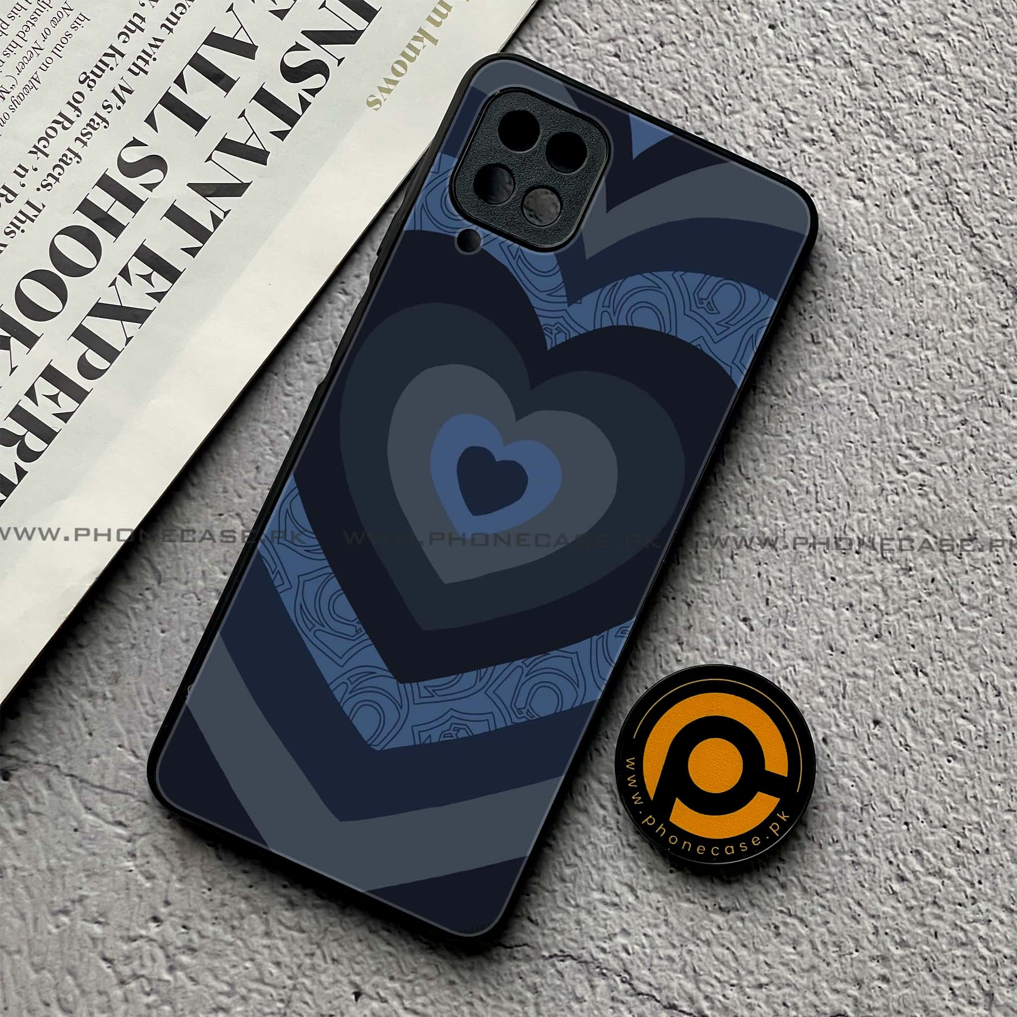 Samsung Galaxy A12 / A12 Nacho - Heart Beat Series 2.0 - Premium Printed Glass soft Bumper shock Proof Case