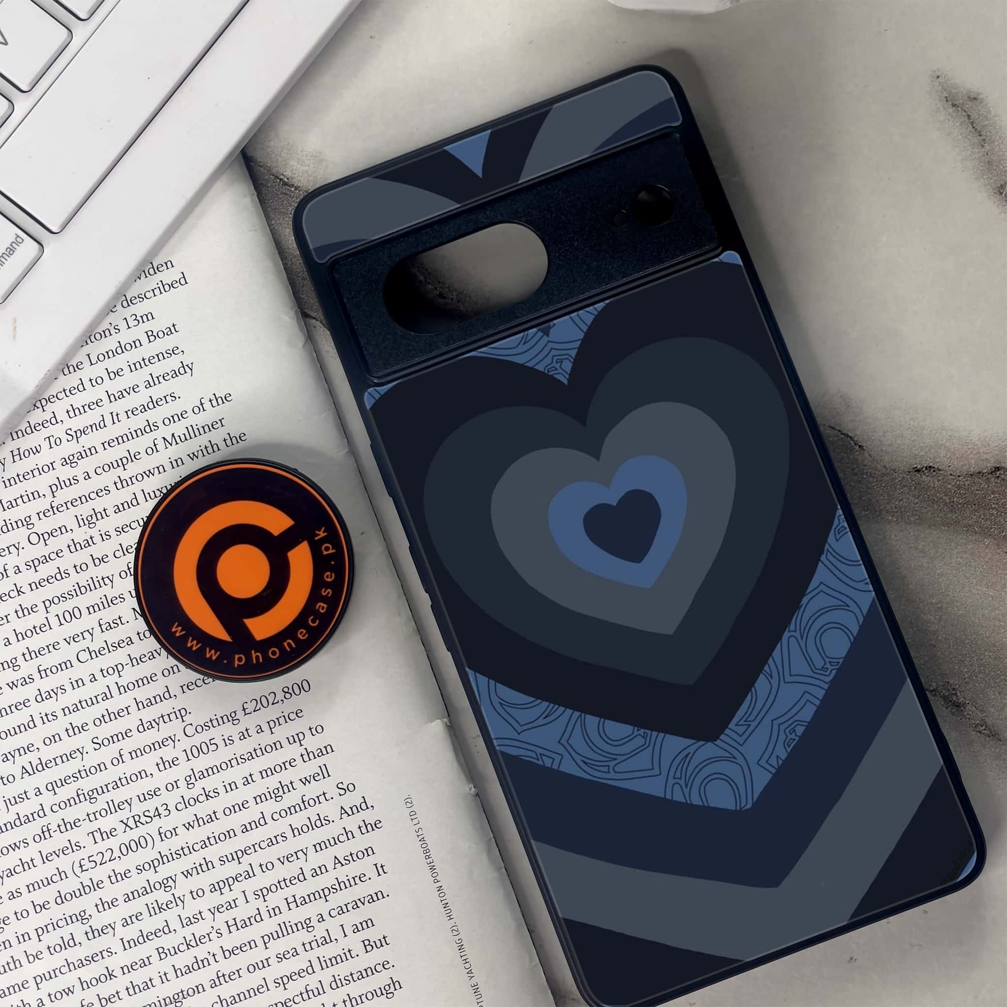 Google Pixel 7 - Heart Beat Series 2.0 - Premium Metal Printed soft Bumper Shock Proof Case