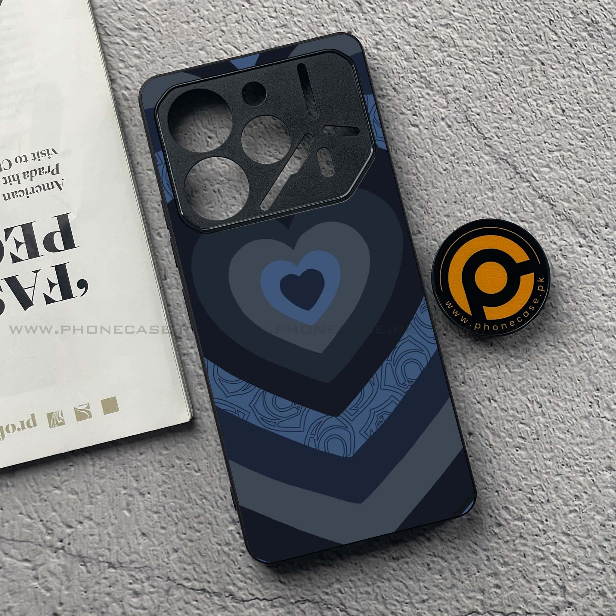 Tecno Pova 6 Pro - Heart Beat 2.0 Series - Premium Printed Glass soft Bumper shock Proof Case