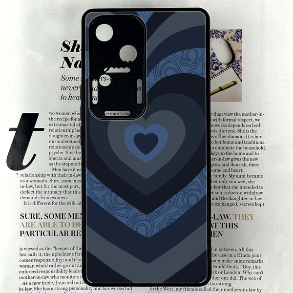 Vivo V30 - Heart Beat 2.0 Design 6 - Premium Printed Glass soft Bumper shock Proof Case CS-18628