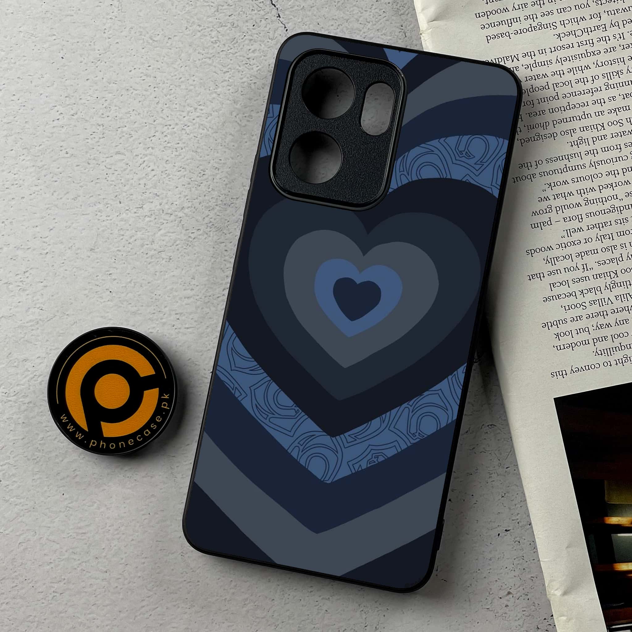 Oppo Reno 14F - Heart Beat 2.0 Series - Premium Metal Printed Soft Bumper Shockproof Case