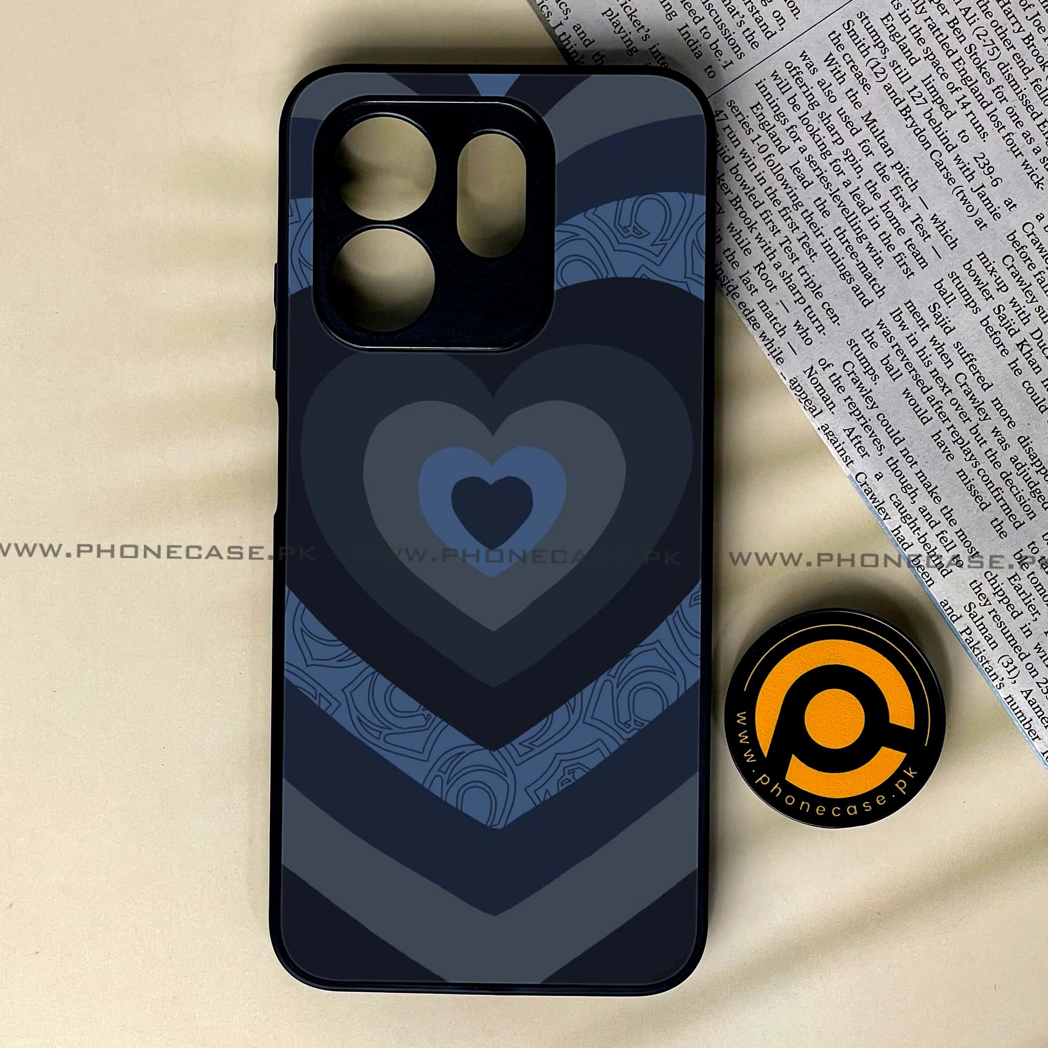 Infinix Smart 9 HD - Heart Beat 2.0 Series - Premium Metal Printed soft Bumper shock Proof Case