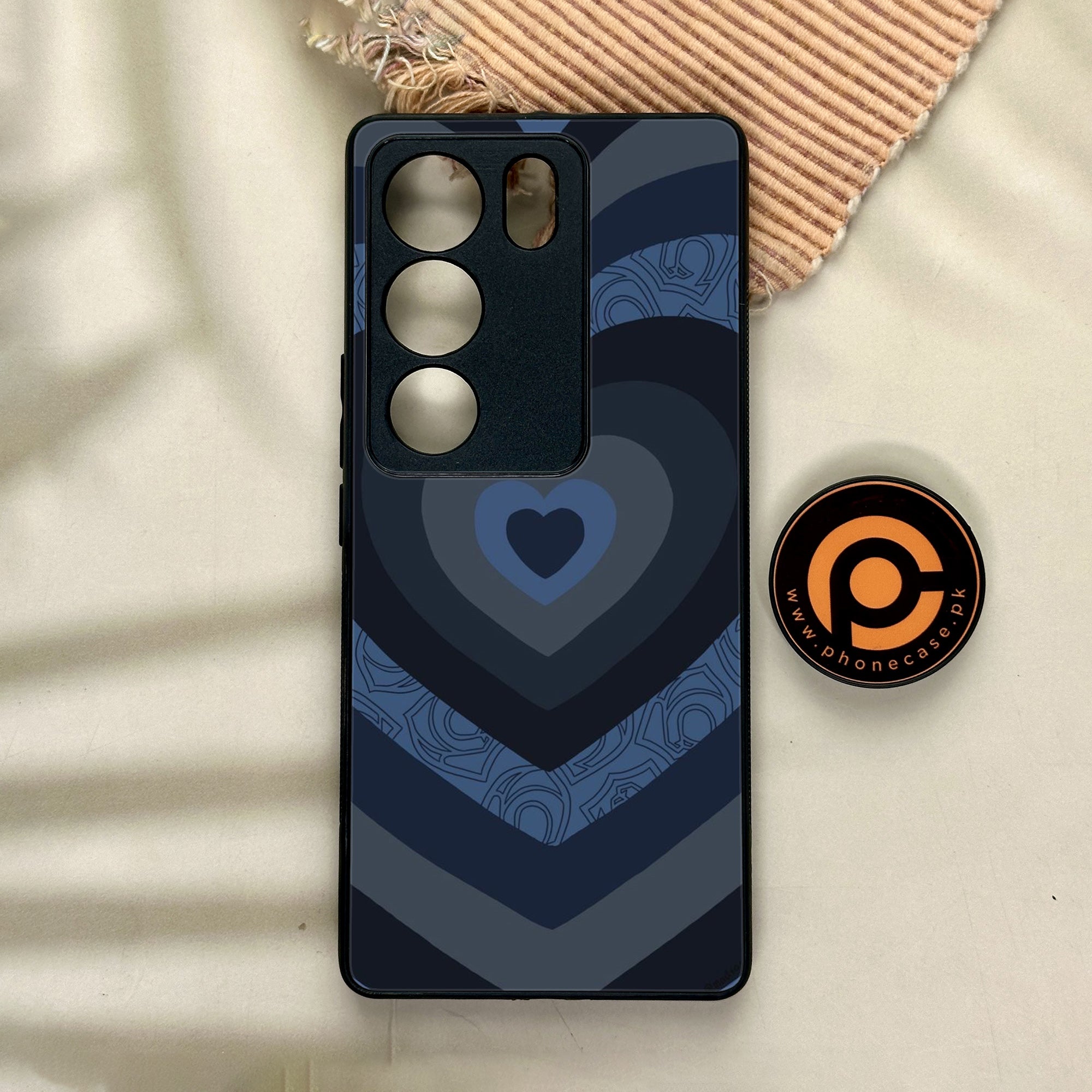 Vivo V29 - Heart Beat Series 2.0 - Premium Printed Glass soft Bumper shock Proof Case