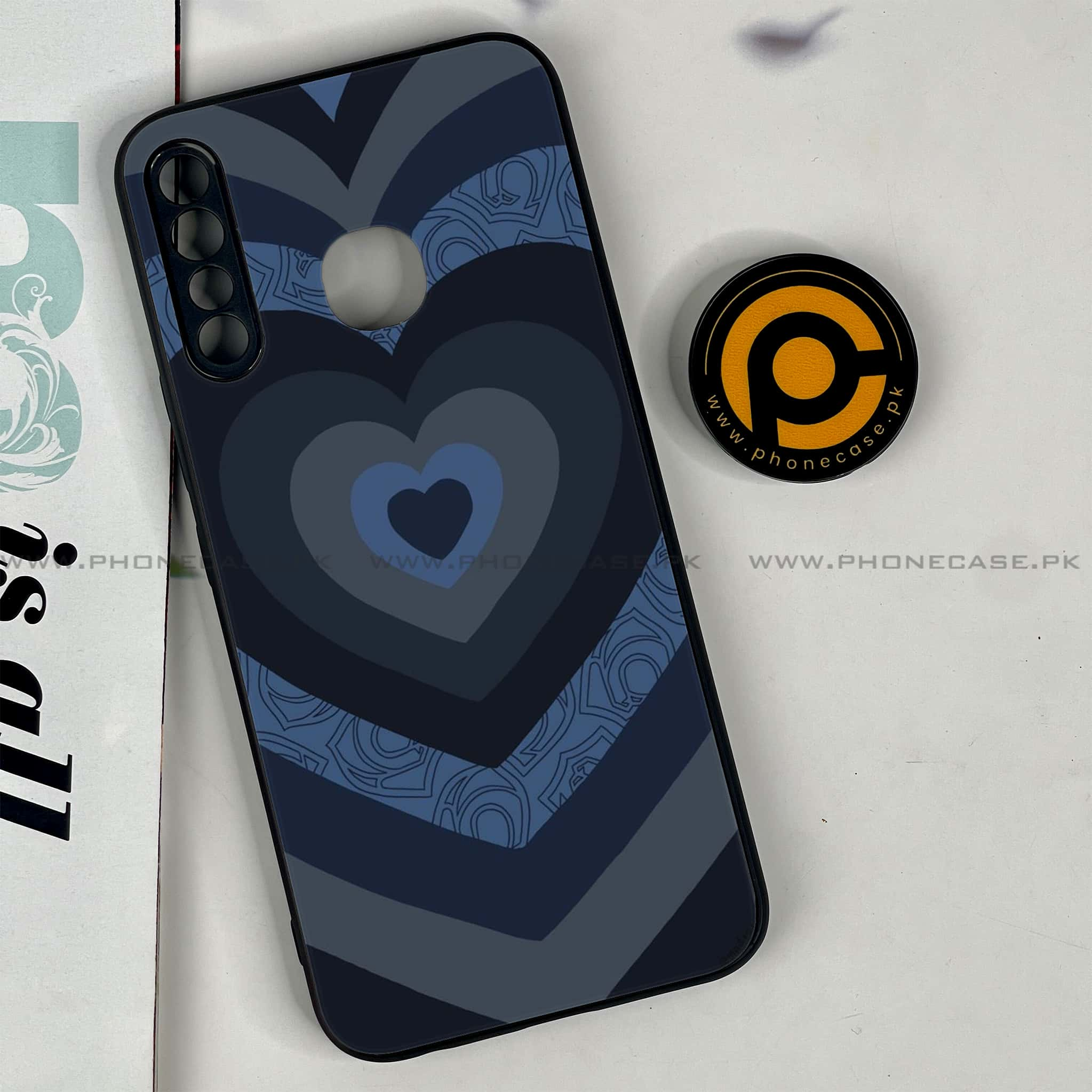 Infinix Hot 8 Lite - Heart Beat 2.0 Series - Premium Printed Glass soft Bumper shock Proof Case