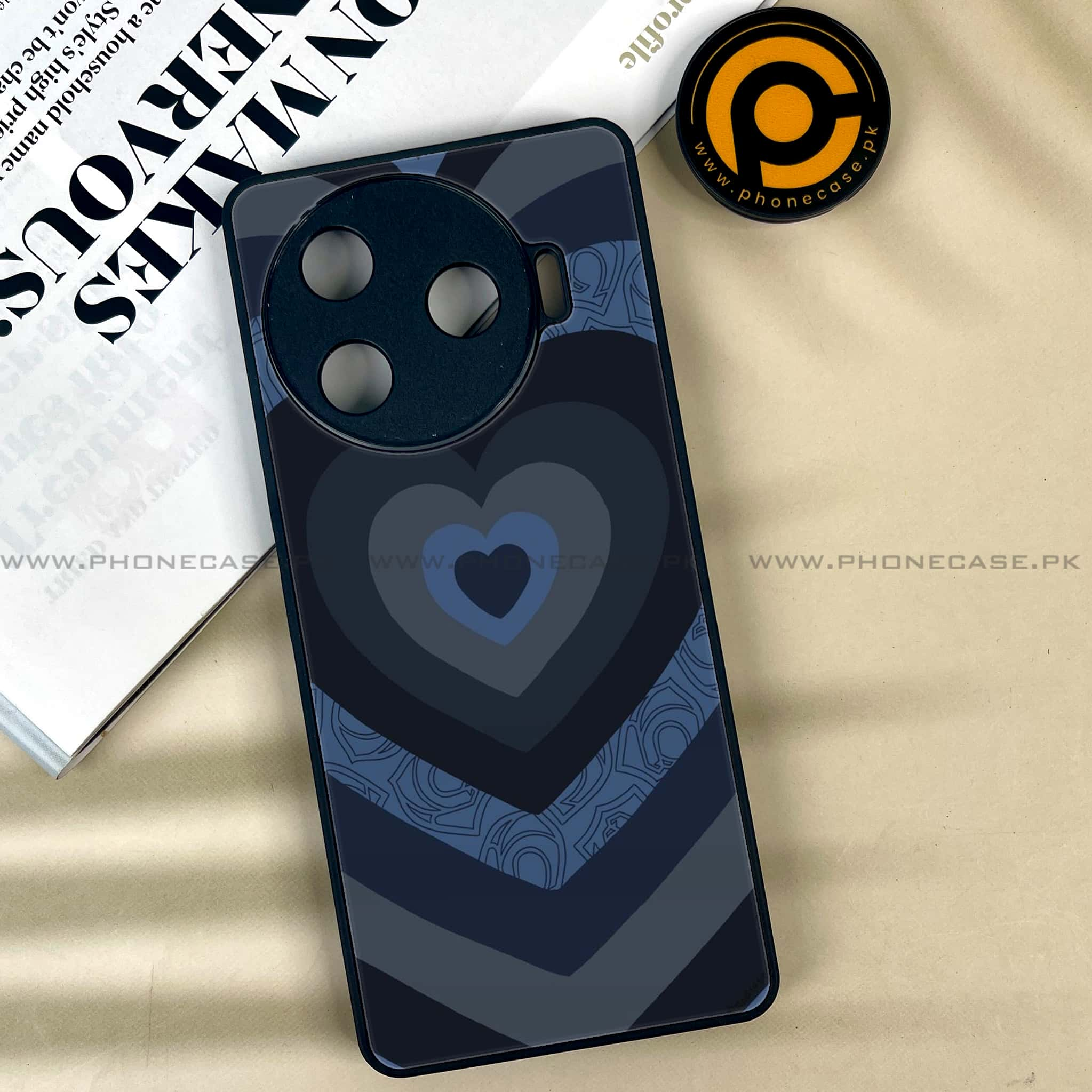 Tecno Camon 30 Pro - Heart Beat 2.0 Series - Premium Printed Glass soft Bumper shock Proof Case