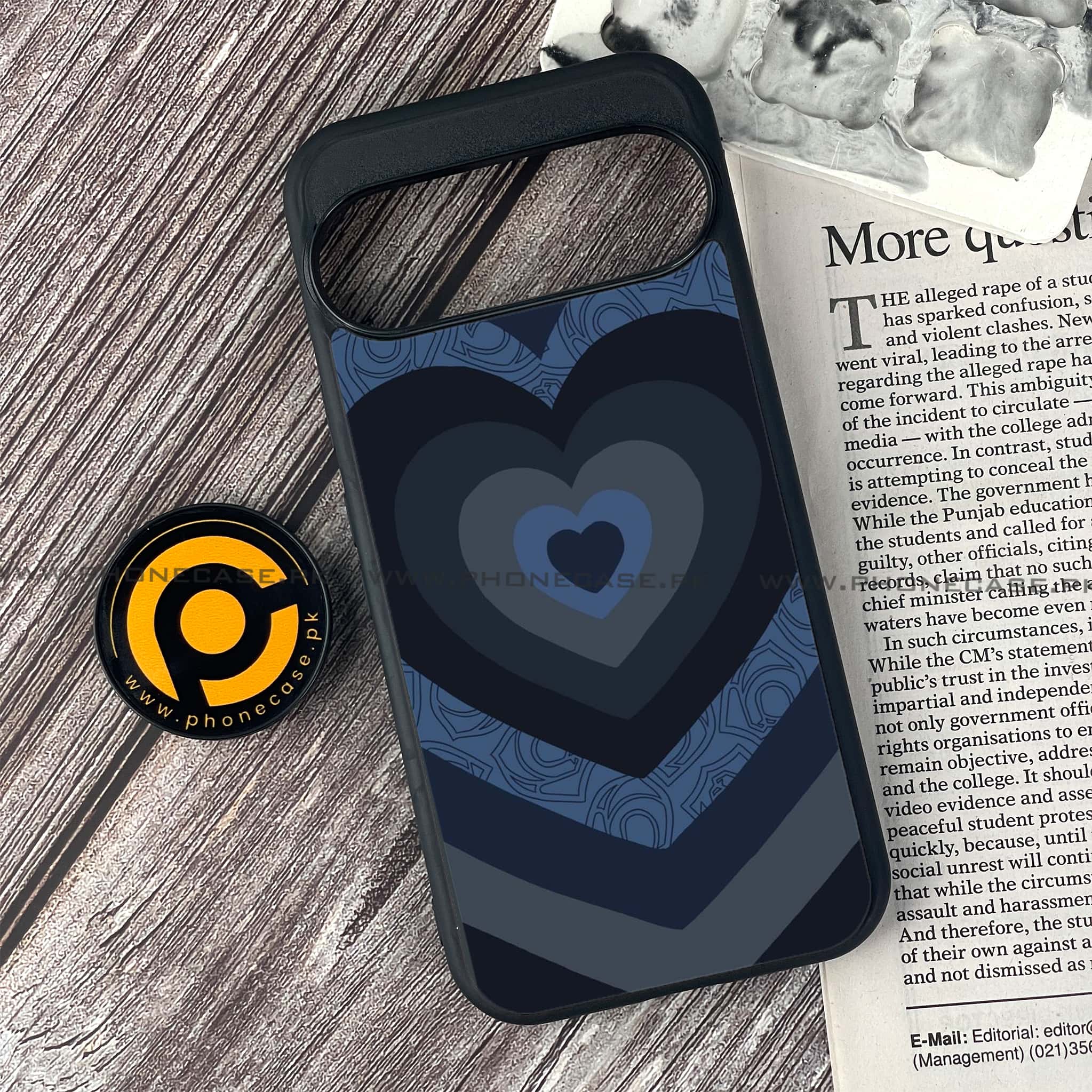 Google Pixel 9 Pro - Heart Beat 2.0 Series  - Premium Metal Printed soft Bumper Shock Proof Case