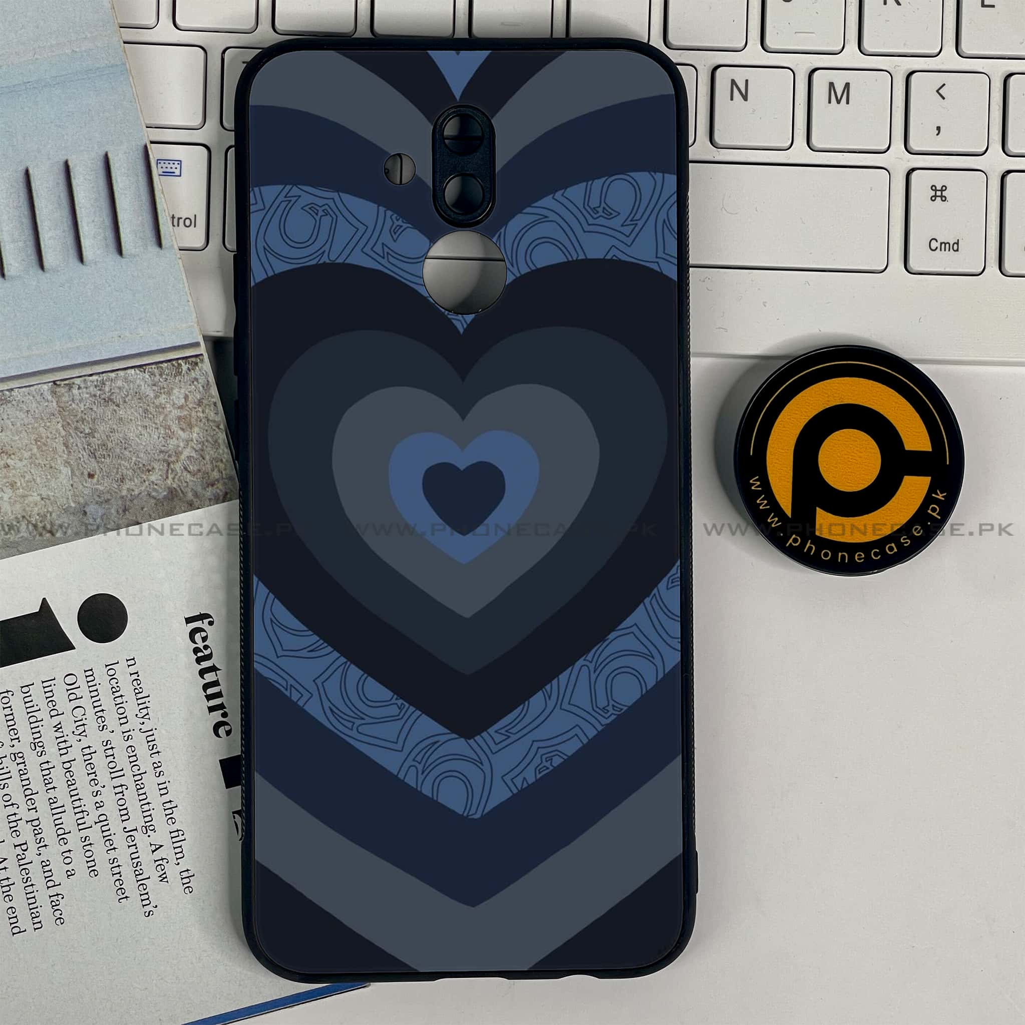 Huawei Mate 20 Lite - Heart Beat 2.0 Series - Premium Printed Glass soft Bumper shock Proof Case