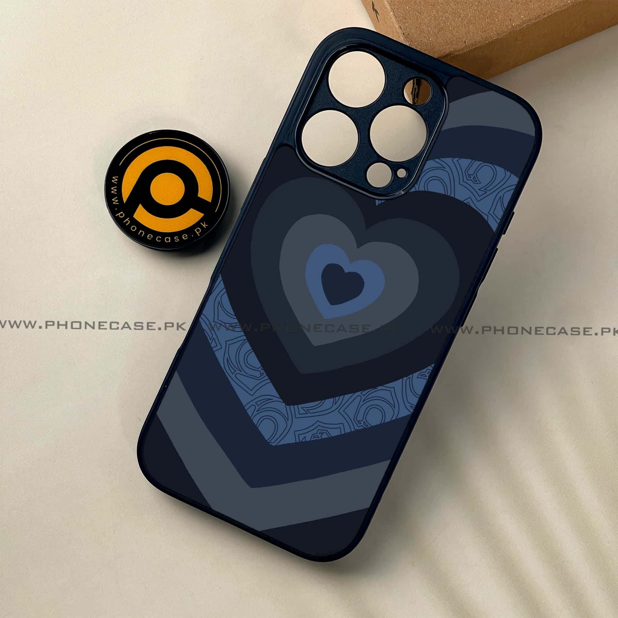 iPhone 16 Pro - Heart Beat 2.0 Series - Premium Printed Glass soft Bumper shock Proof Case