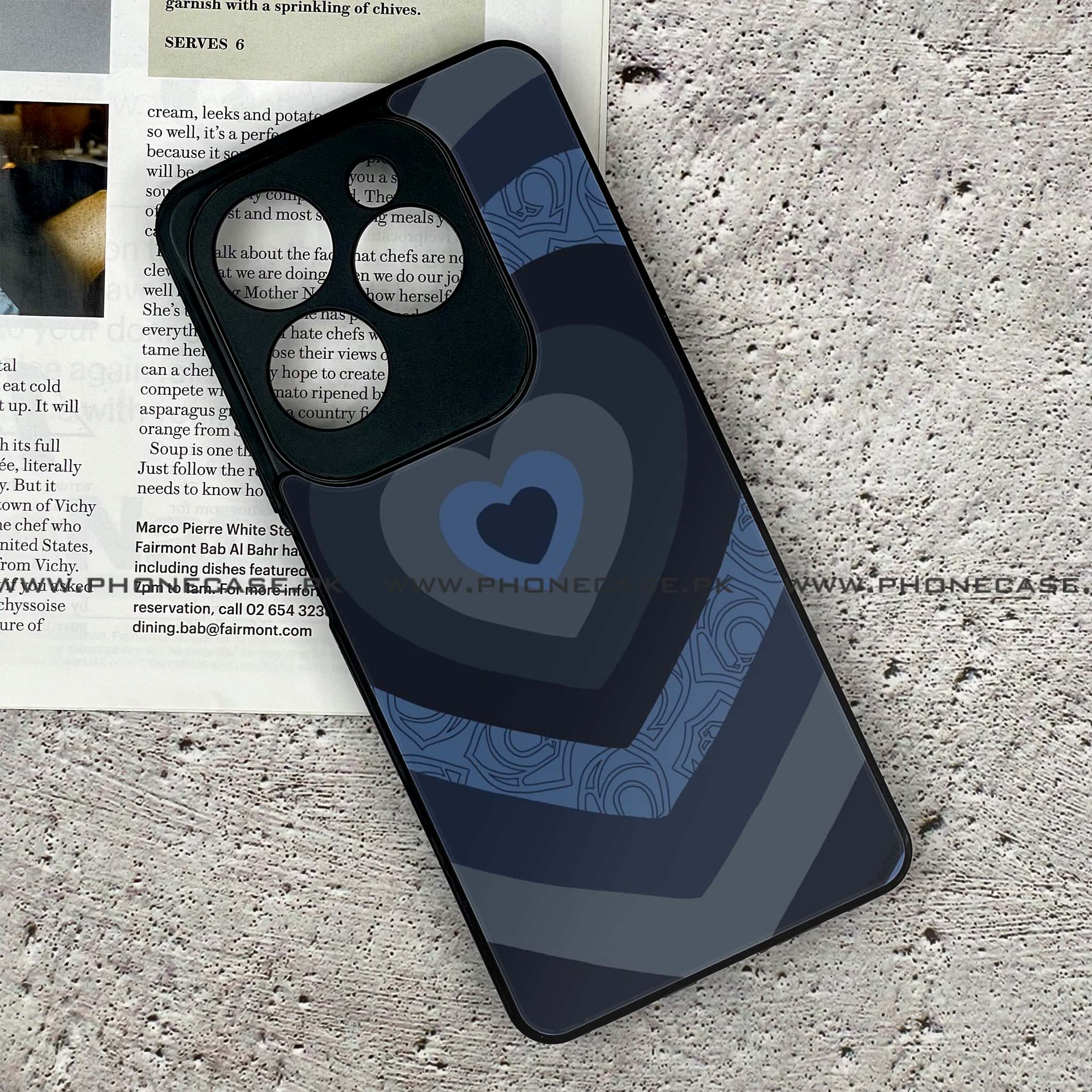 Infinix Hot 40 - Heart Beat Series 2.0 - Premium Metal Printed soft Bumper shock Proof Case