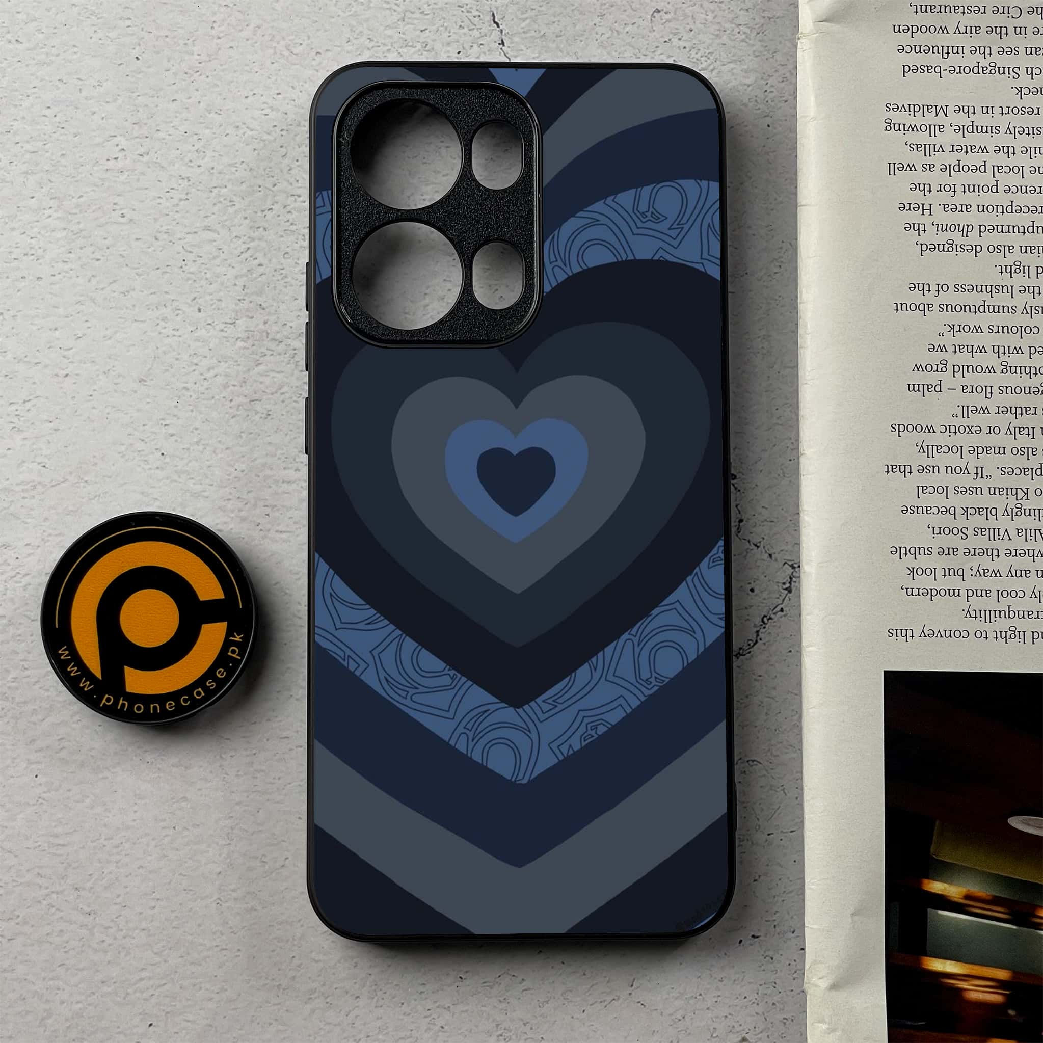 Oppo Reno 13 Pro - Heart Beat 2.0 Series - Premium Metal Printed Soft Bumper Shockproof Case