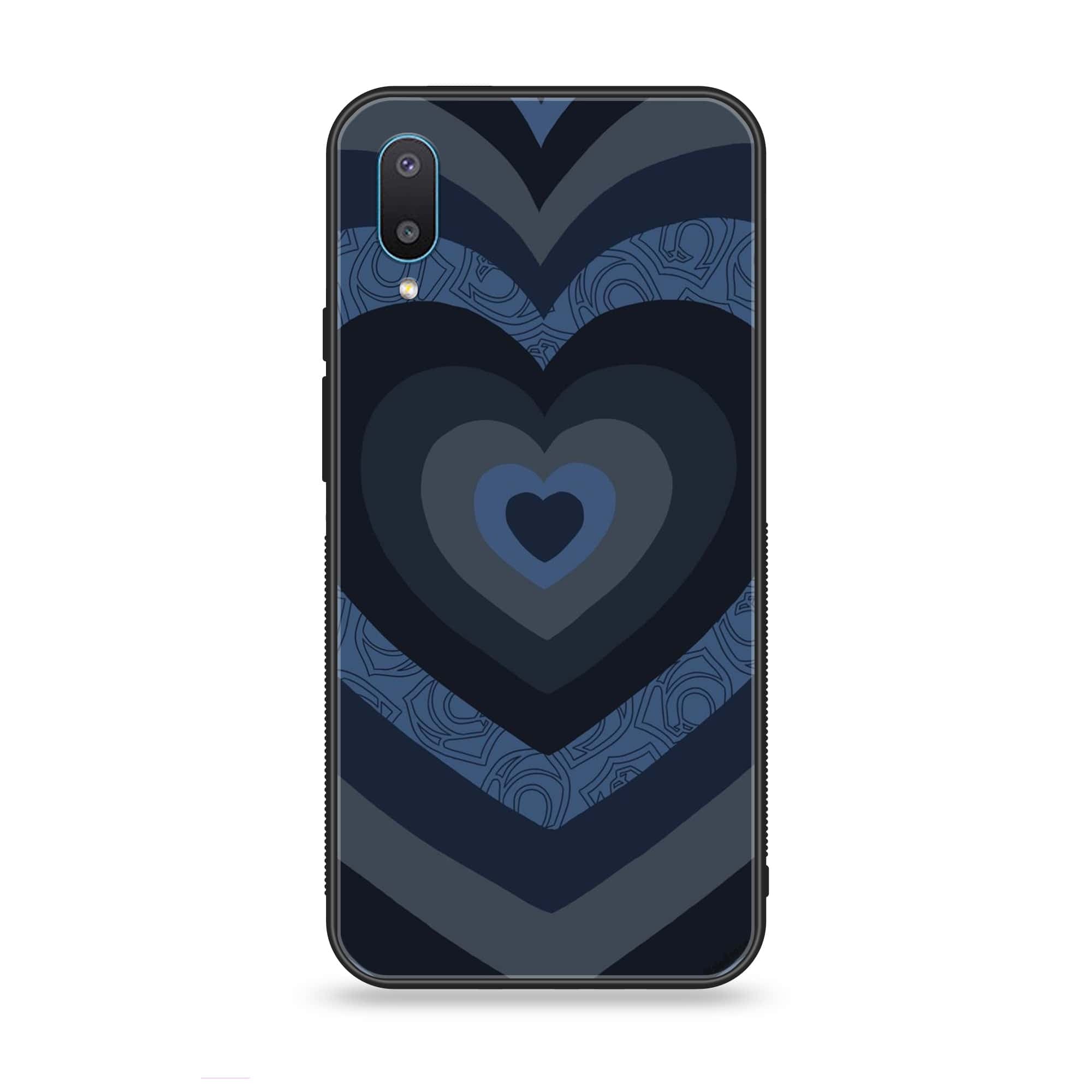 Samsung Galaxy A02 - Heart Beat 2.0 Series - Premium Printed Glass soft Bumper shock Proof Case