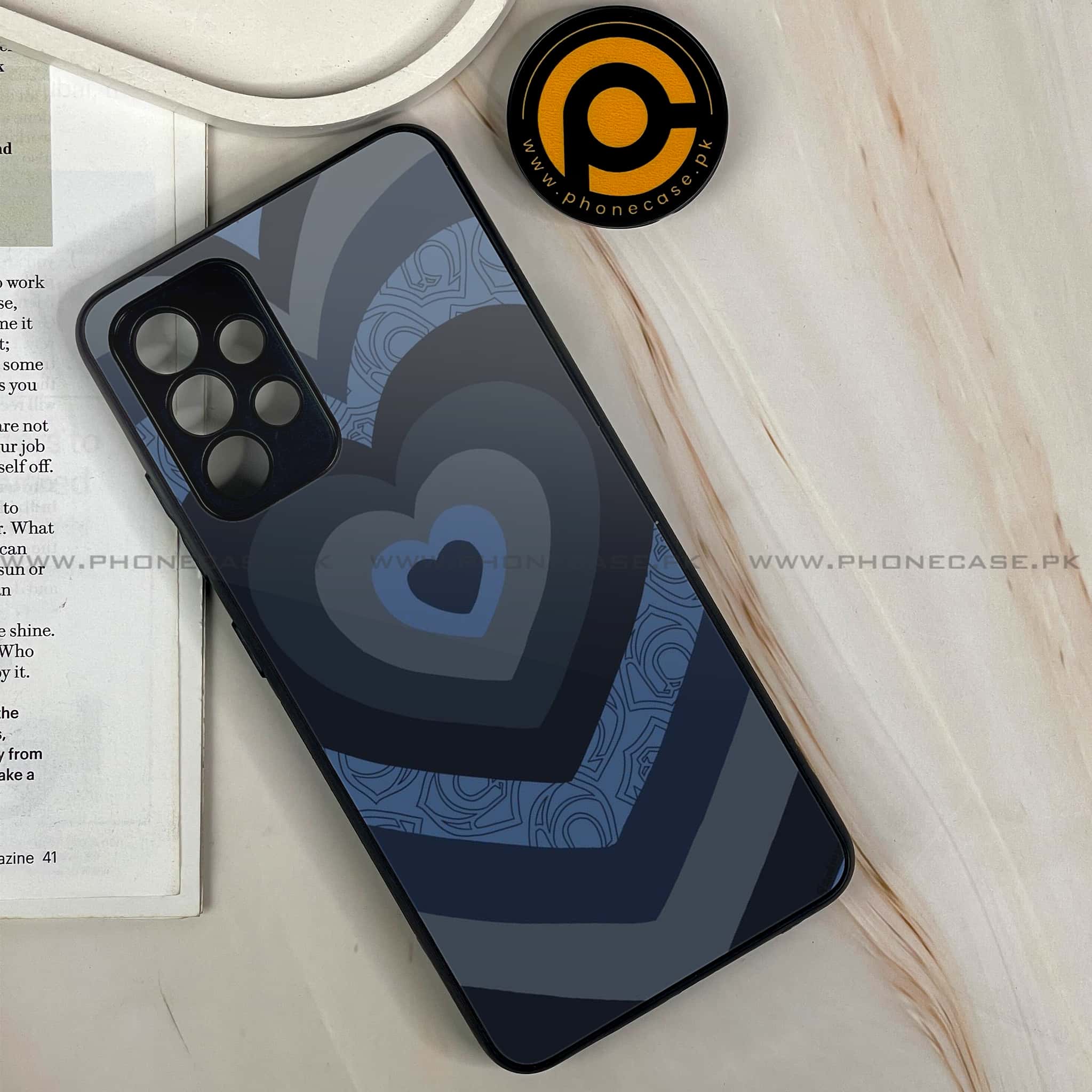 Samsung Galaxy A13 - Heart Beat Series 2.0 - Premium Printed Glass soft Bumper shock Proof Case