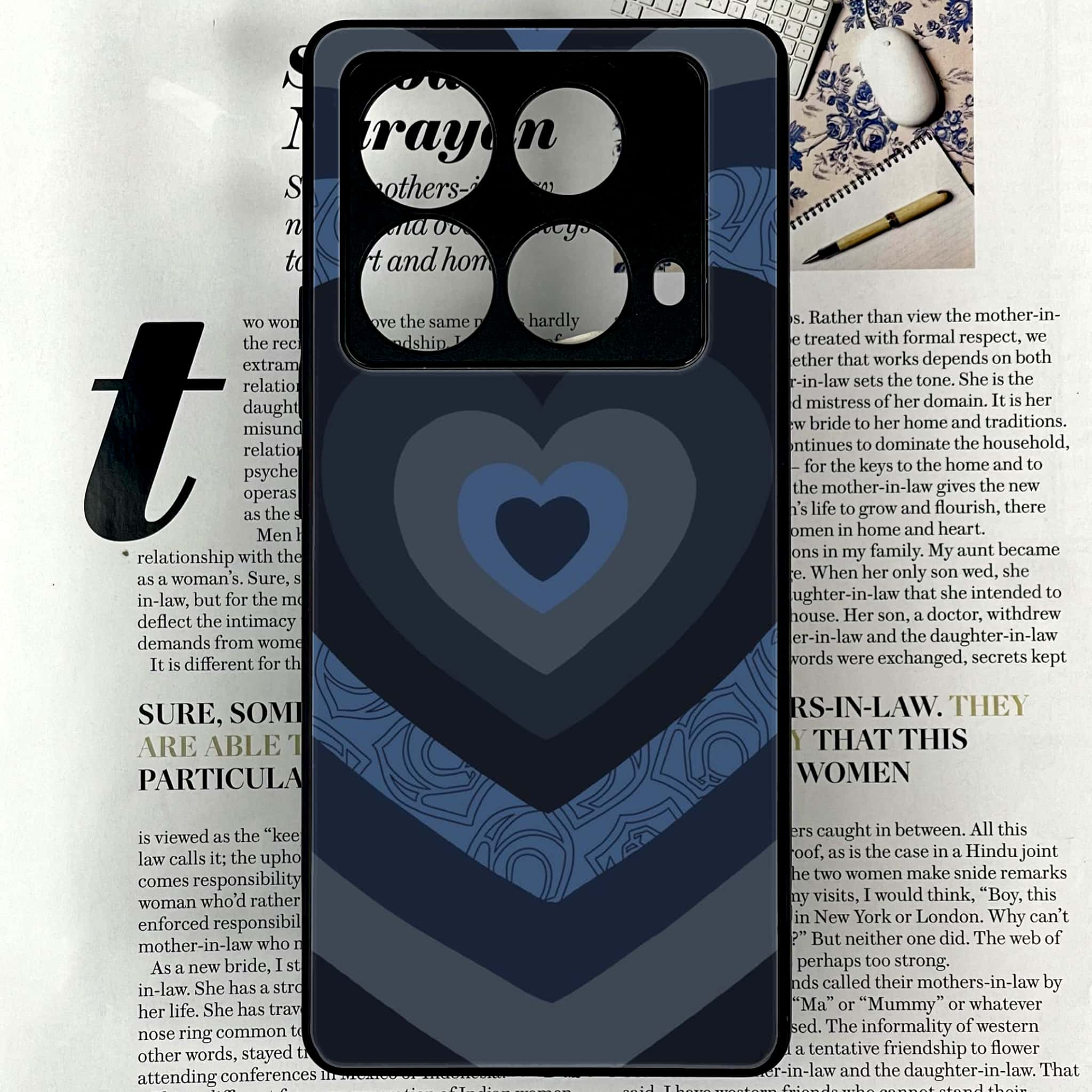 Infinix Note 40 4G - Heart Beat 2.0 Series - Premium Printed Glass soft Bumper shock Proof Case