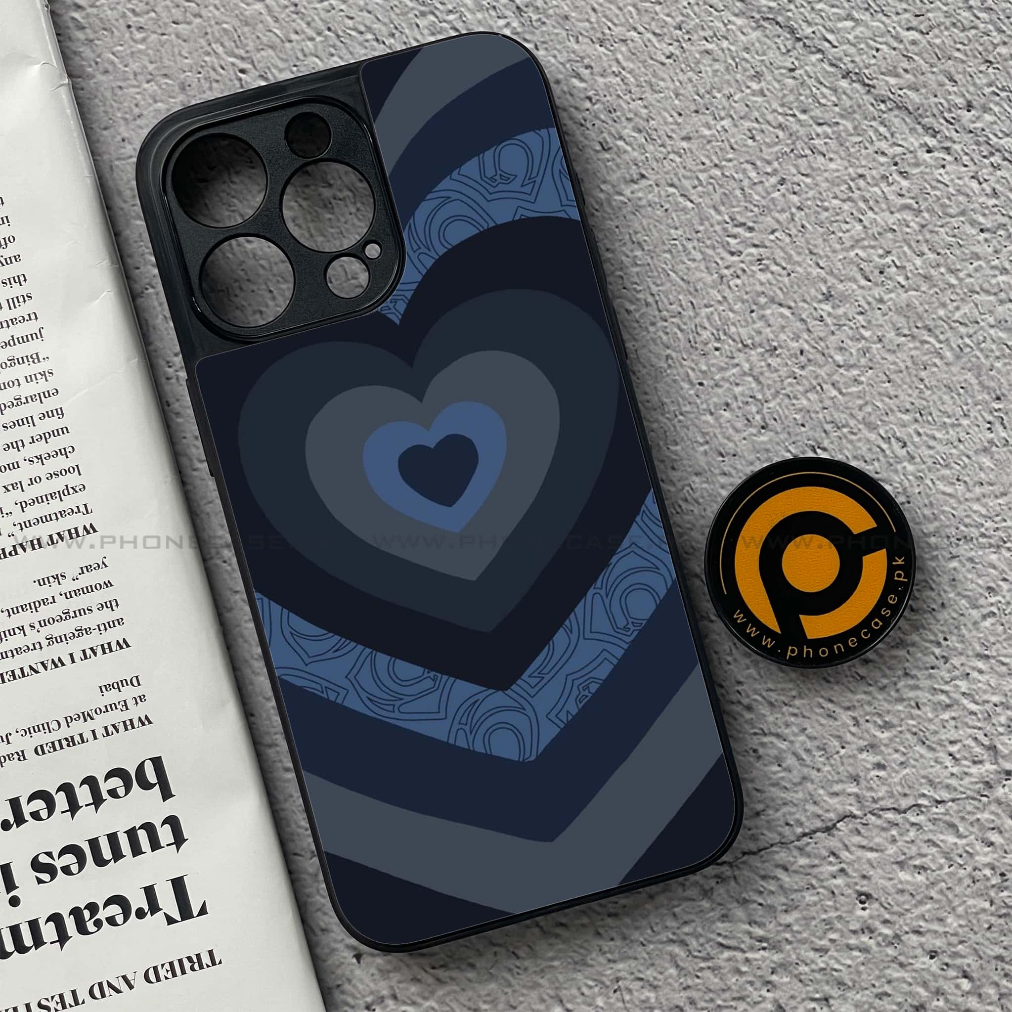 iPhone 15 Pro - Heart Beat 2.0 Series - Premium Metal Printed soft Bumper shock Proof Case
