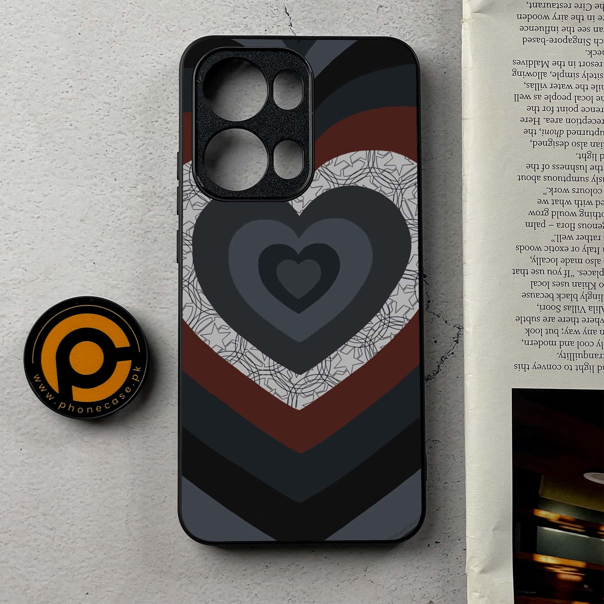 Oppo Reno 13 Pro - Heart Beat 2.0 Series - Premium Metal Printed Soft Bumper Shockproof Case
