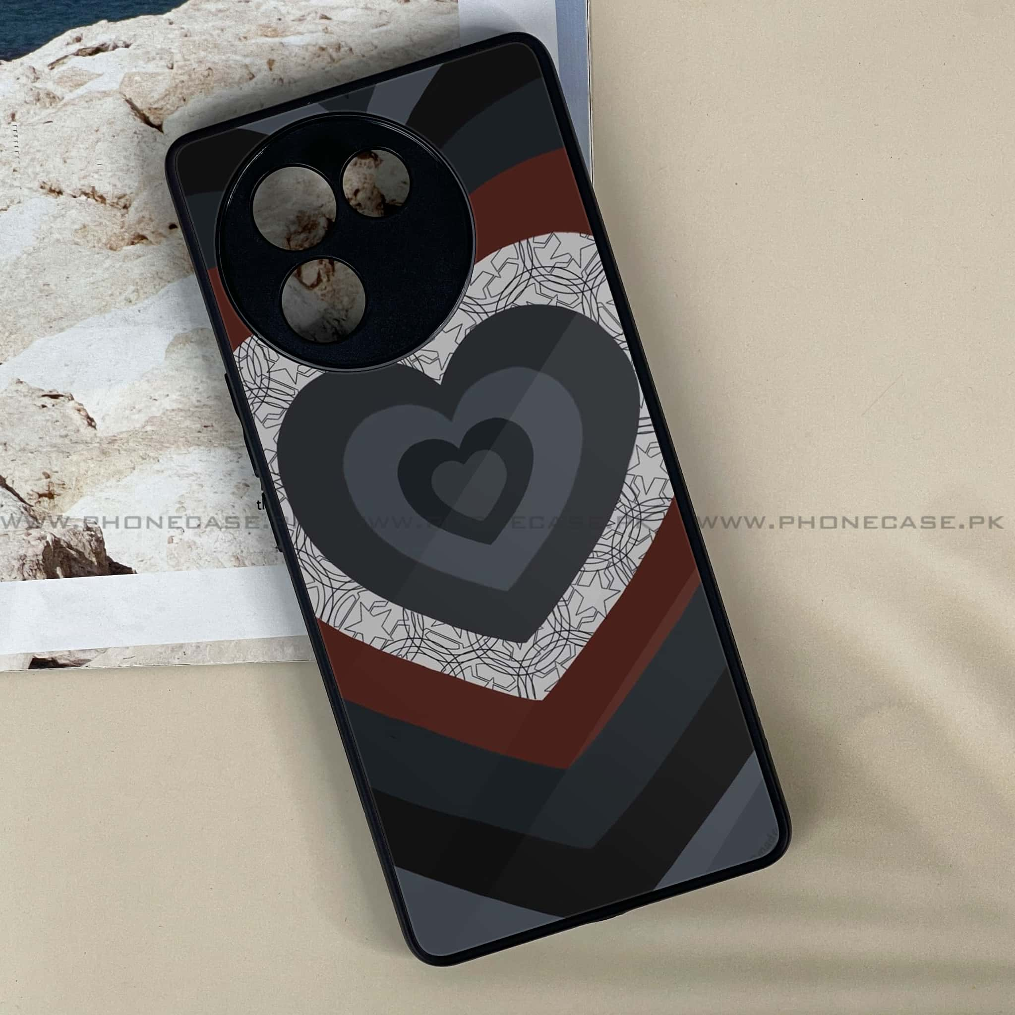 Vivo V30E - Heart Beat 2.0 Series - Premium Printed Metal soft Bumper shock Proof Case