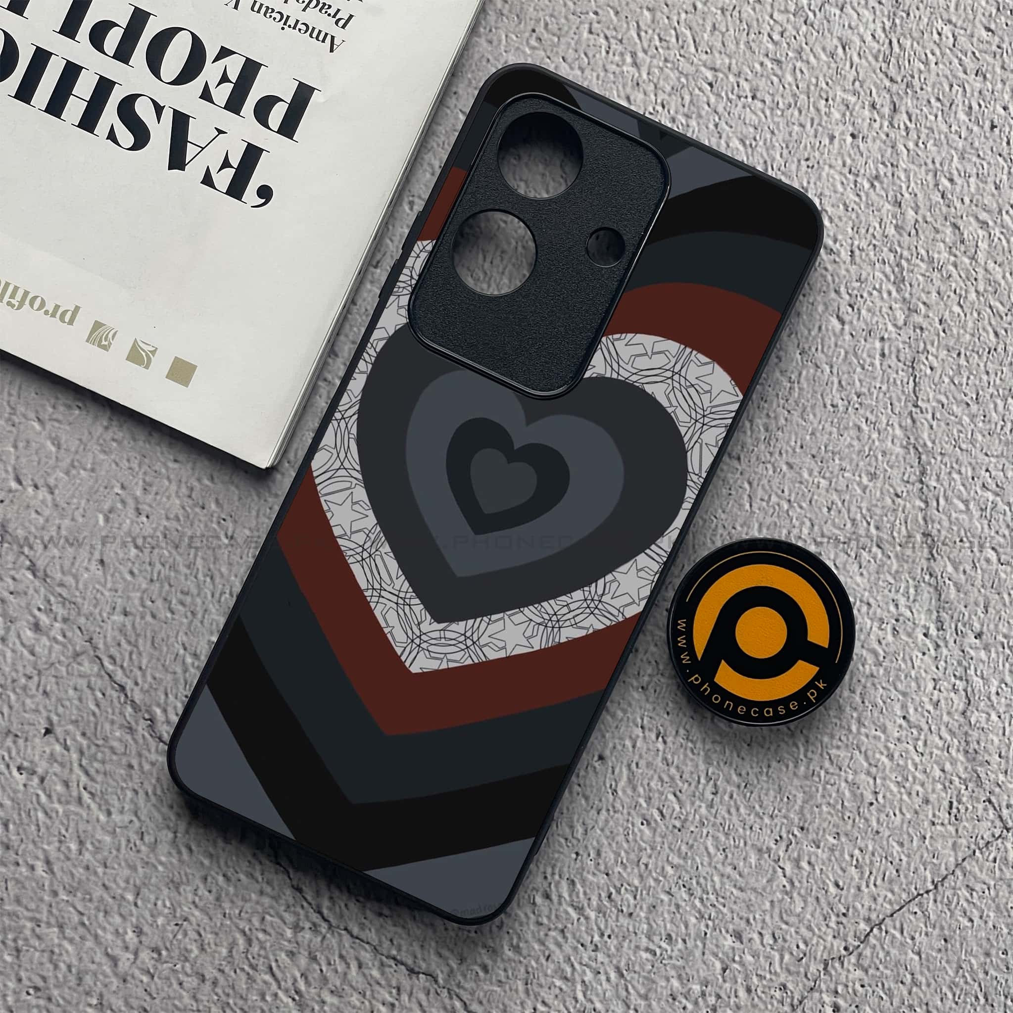 Realme Note 60x - Heart Beat 2.0 Series - Premium Metal  Printed soft Bumper shock Proof Case