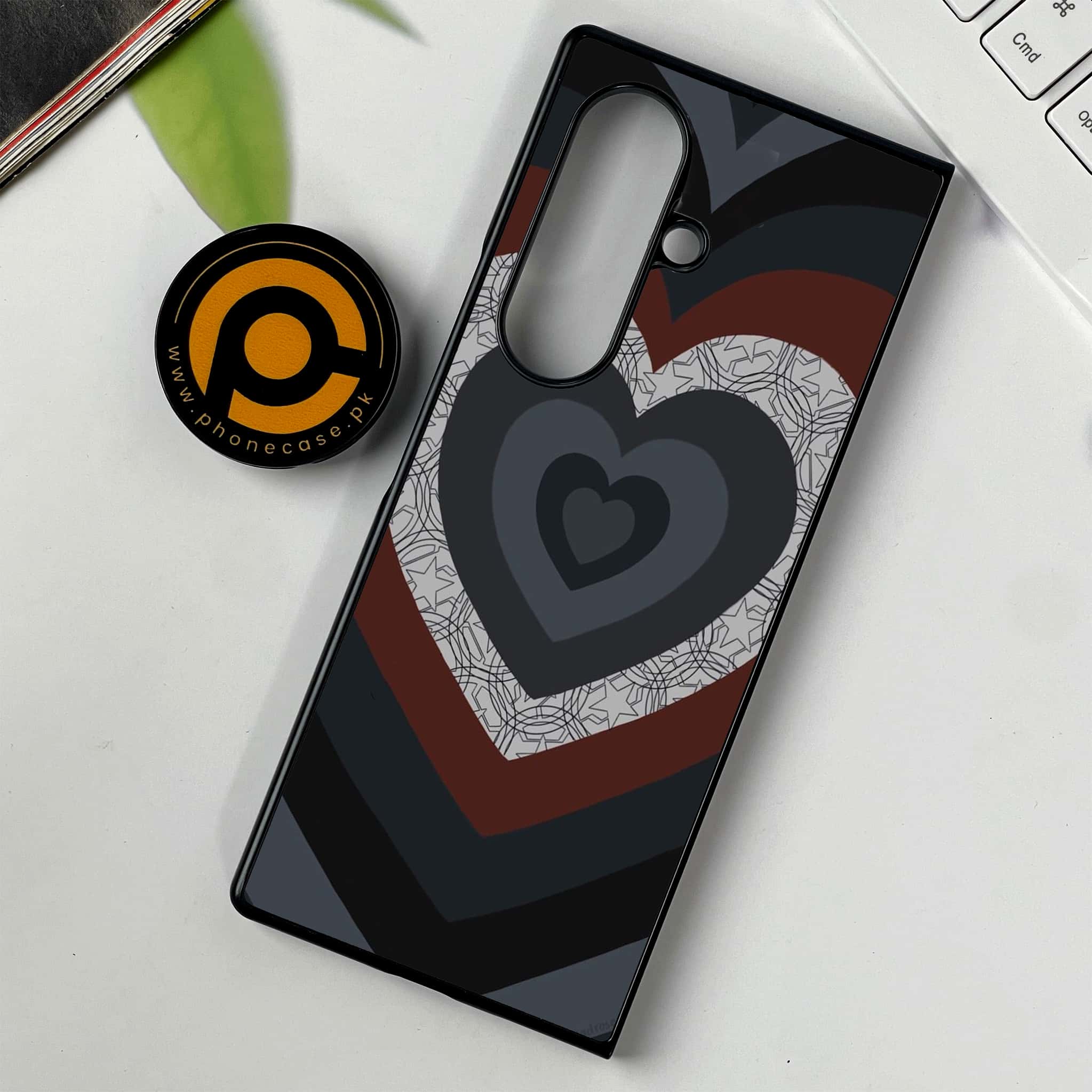 Samsung Galaxy Z Fold 7 - Heart Beat 2.0 Series - Premium Metal Printed soft Bumper shock Proof Case