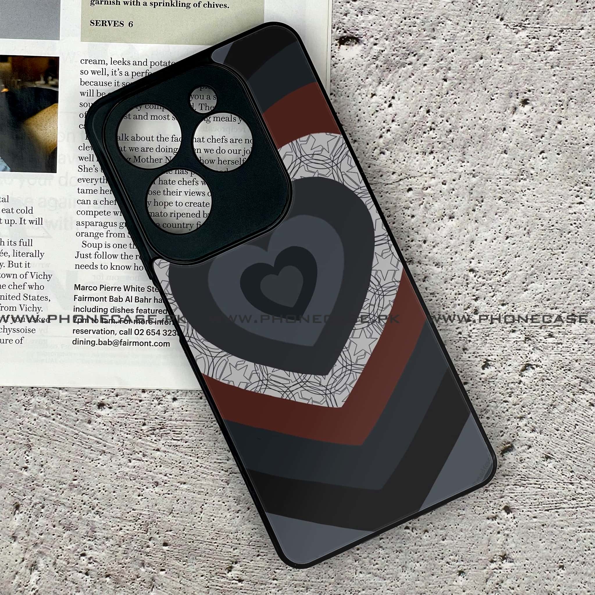 Infinix Hot 40 - Heart Beat Series 2.0 - Premium Metal Printed soft Bumper shock Proof Case