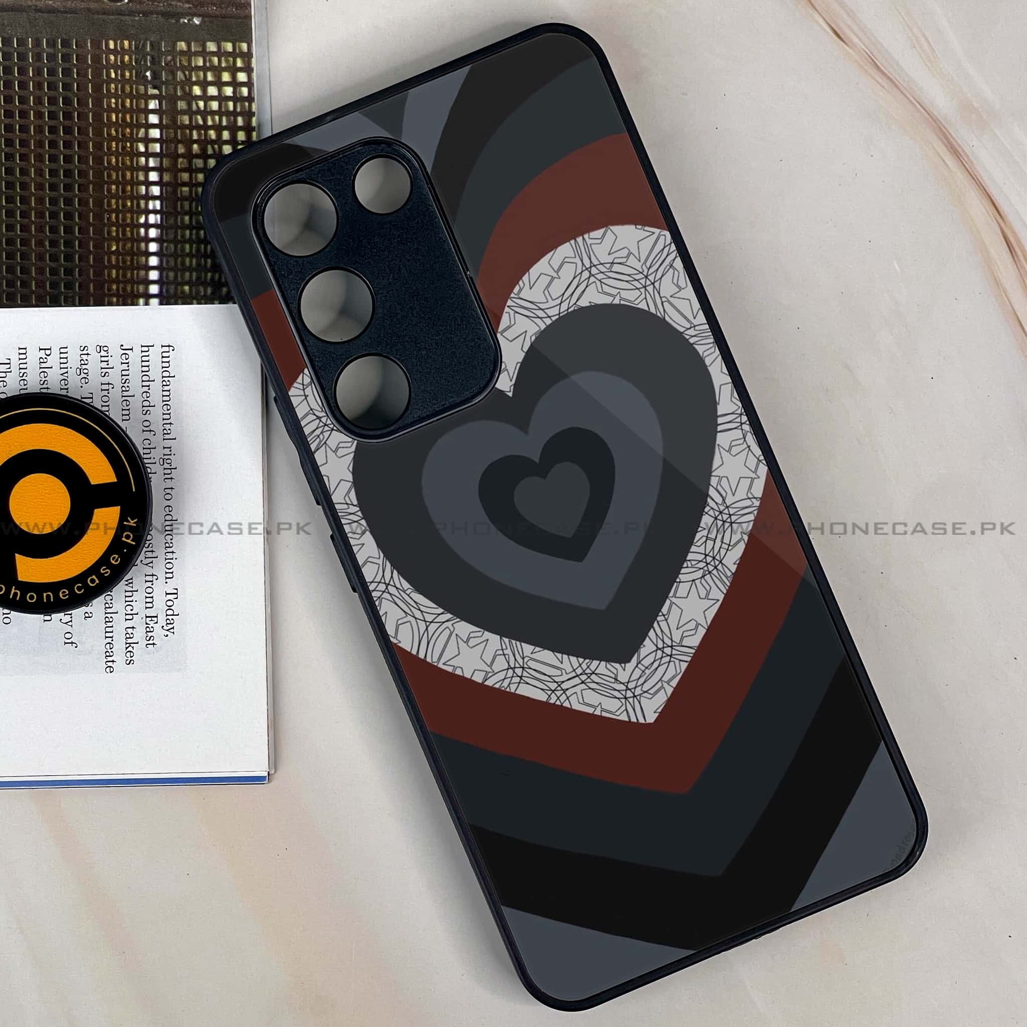 Vivo V30 Lite 4G - Heart Beat 2.0 Series - Premium Metal Printed soft Bumper shock Proof Case