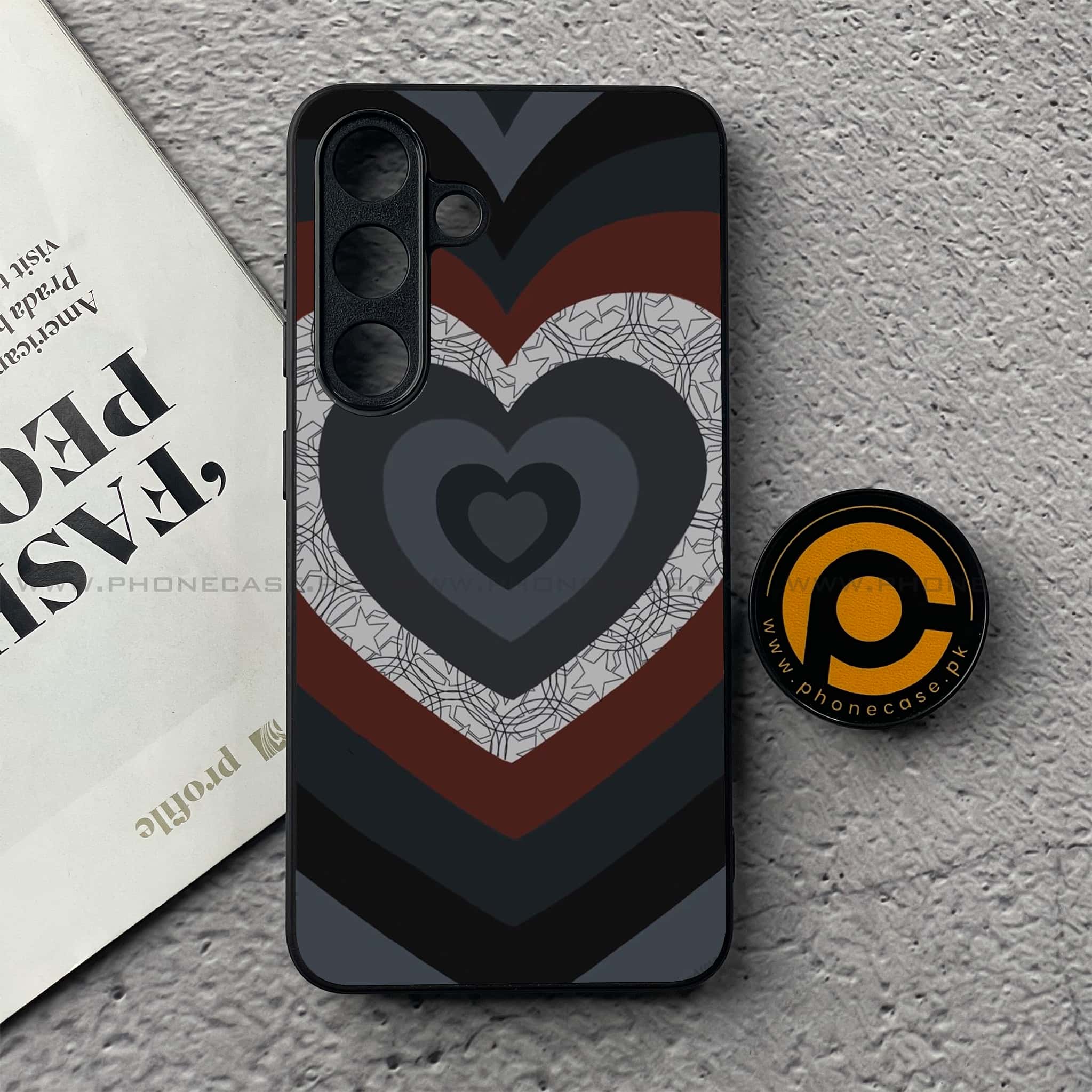 Samsung Galaxy S25 FE - Heart Beat 2.0 Series - Premium Metal Printed soft Bumper shock Proof Case