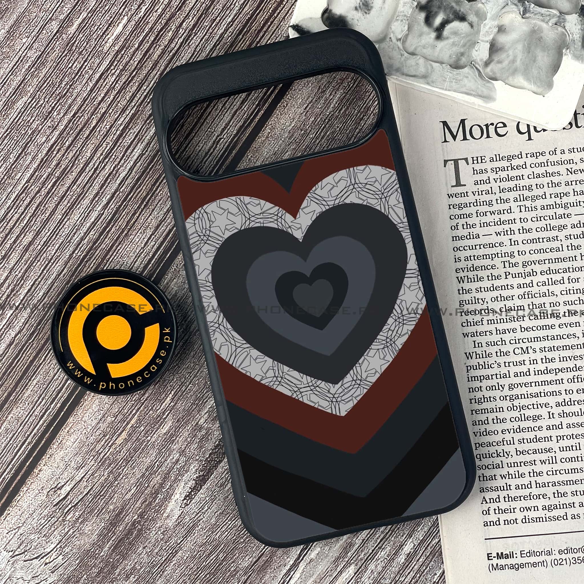 Google Pixel 9 Pro - Heart Beat 2.0 Series  - Premium Metal Printed soft Bumper Shock Proof Case