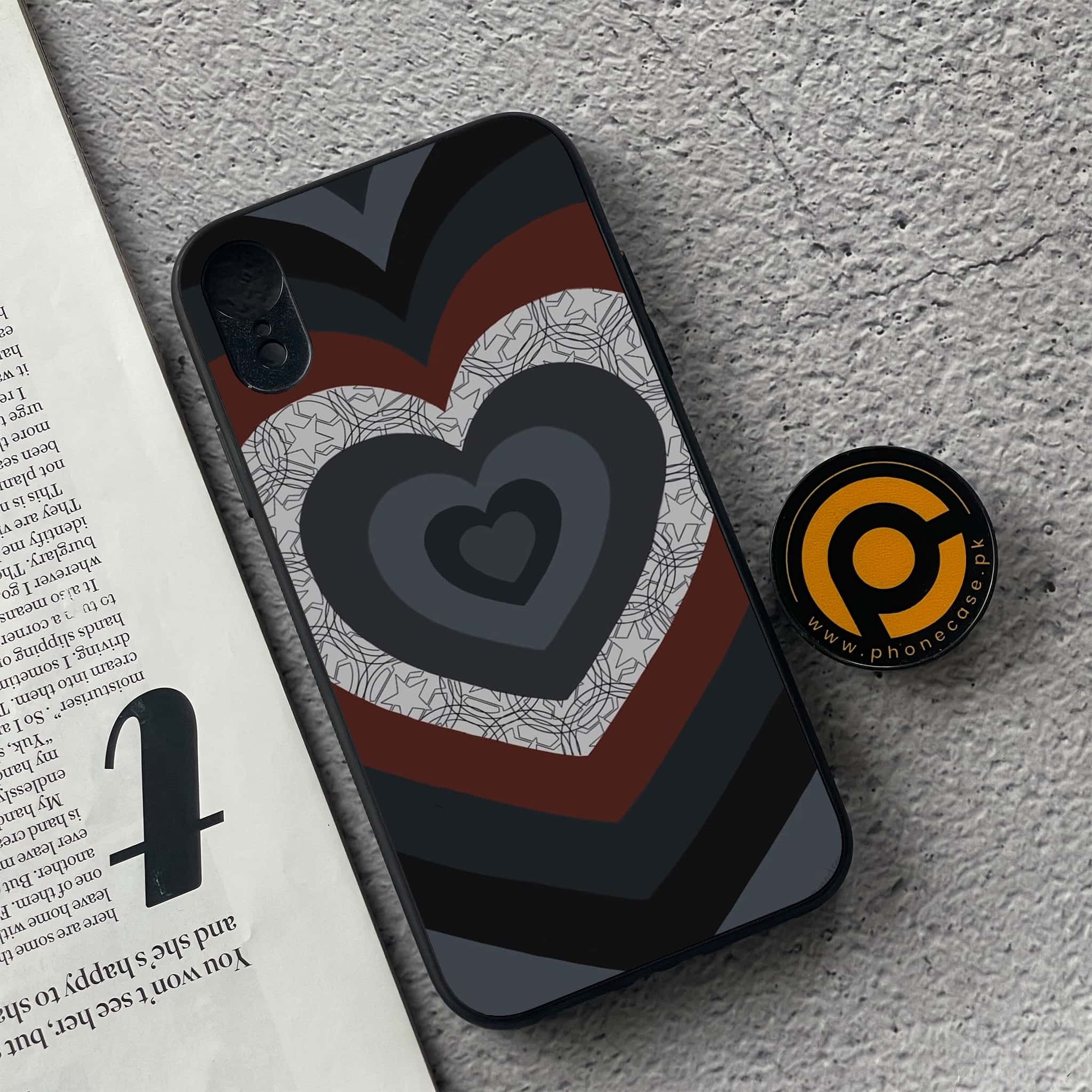 iPhone XR - Heart Beat Series 2.0 - Premium Metal Printed soft Bumper shock Proof Case