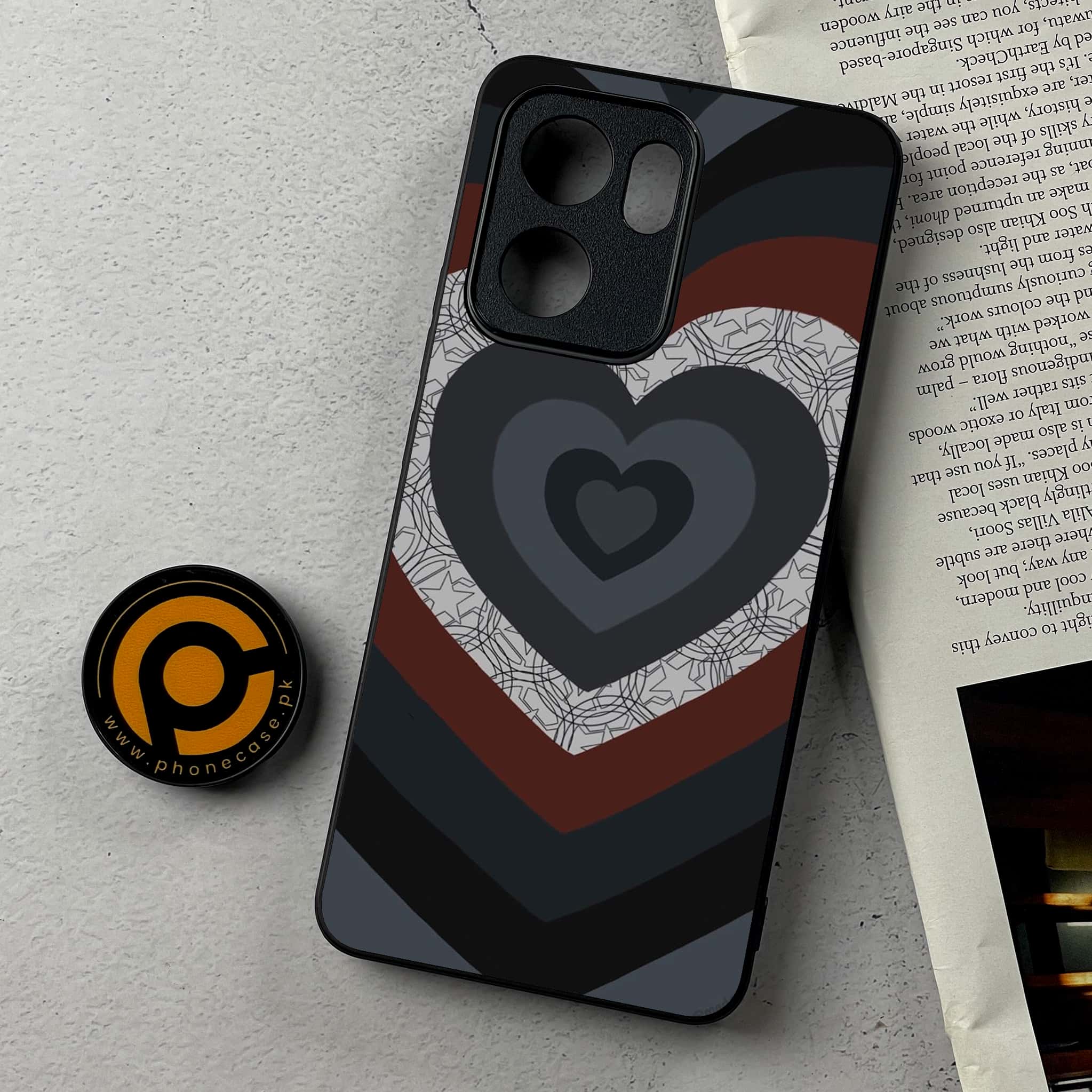 Oppo Reno 14F - Heart Beat 2.0 Series - Premium Metal Printed Soft Bumper Shockproof Case