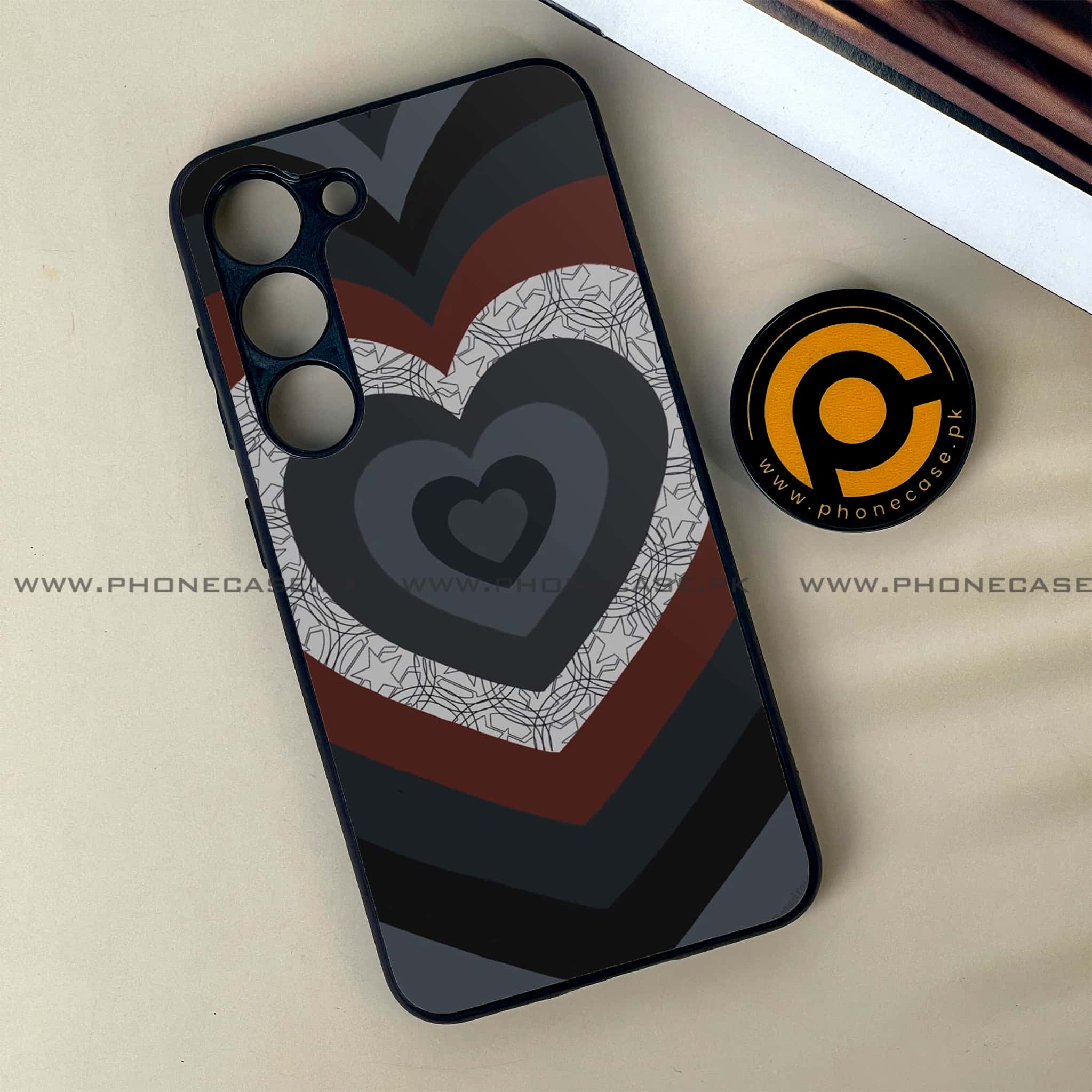 Samsung Galaxy S23 - Heart Beat Series 2.0 - Premium Metal Printed soft Bumper shock Proof Case