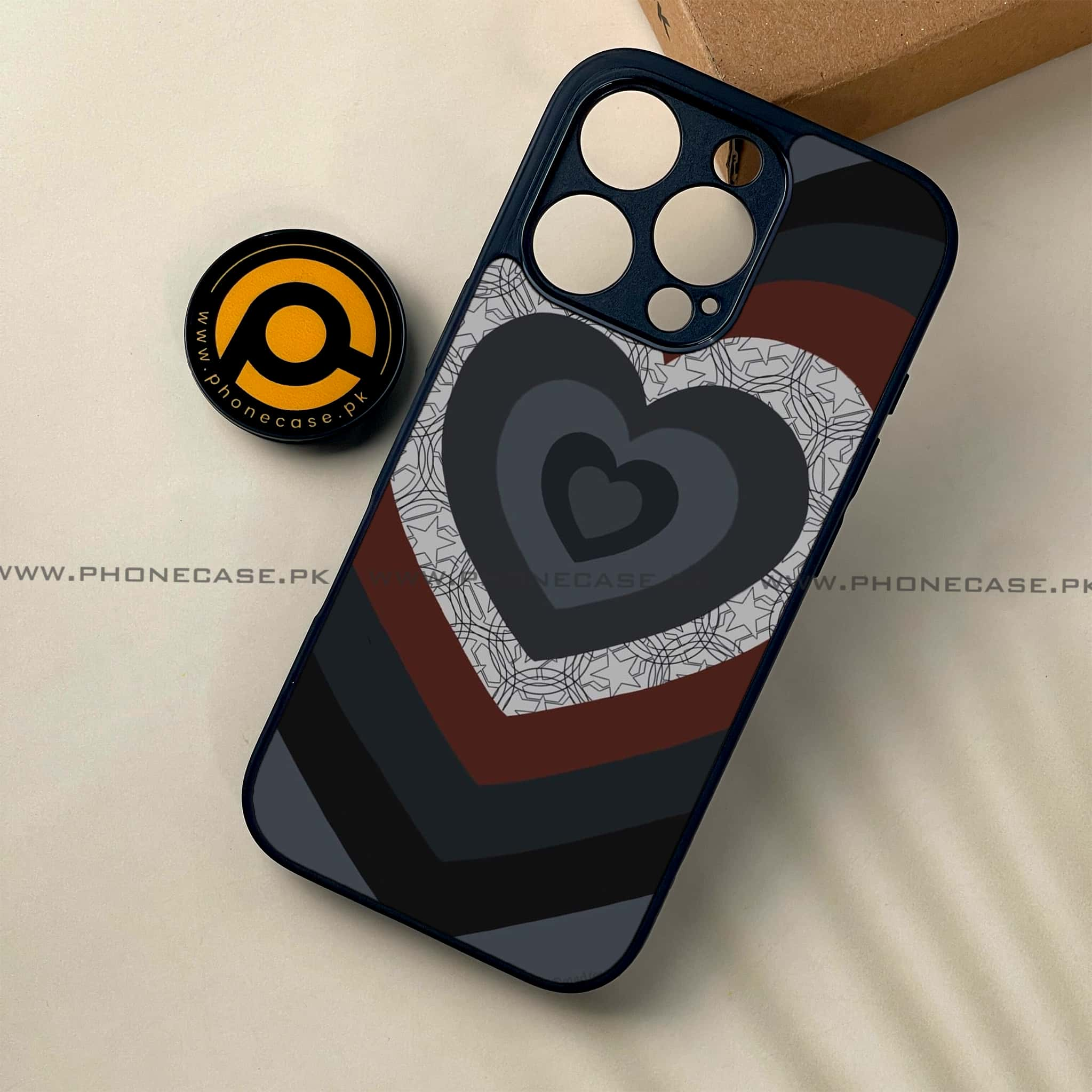 iPhone 16 Pro - Heart Beat 2.0 Series - Premium Printed Glass soft Bumper shock Proof Case