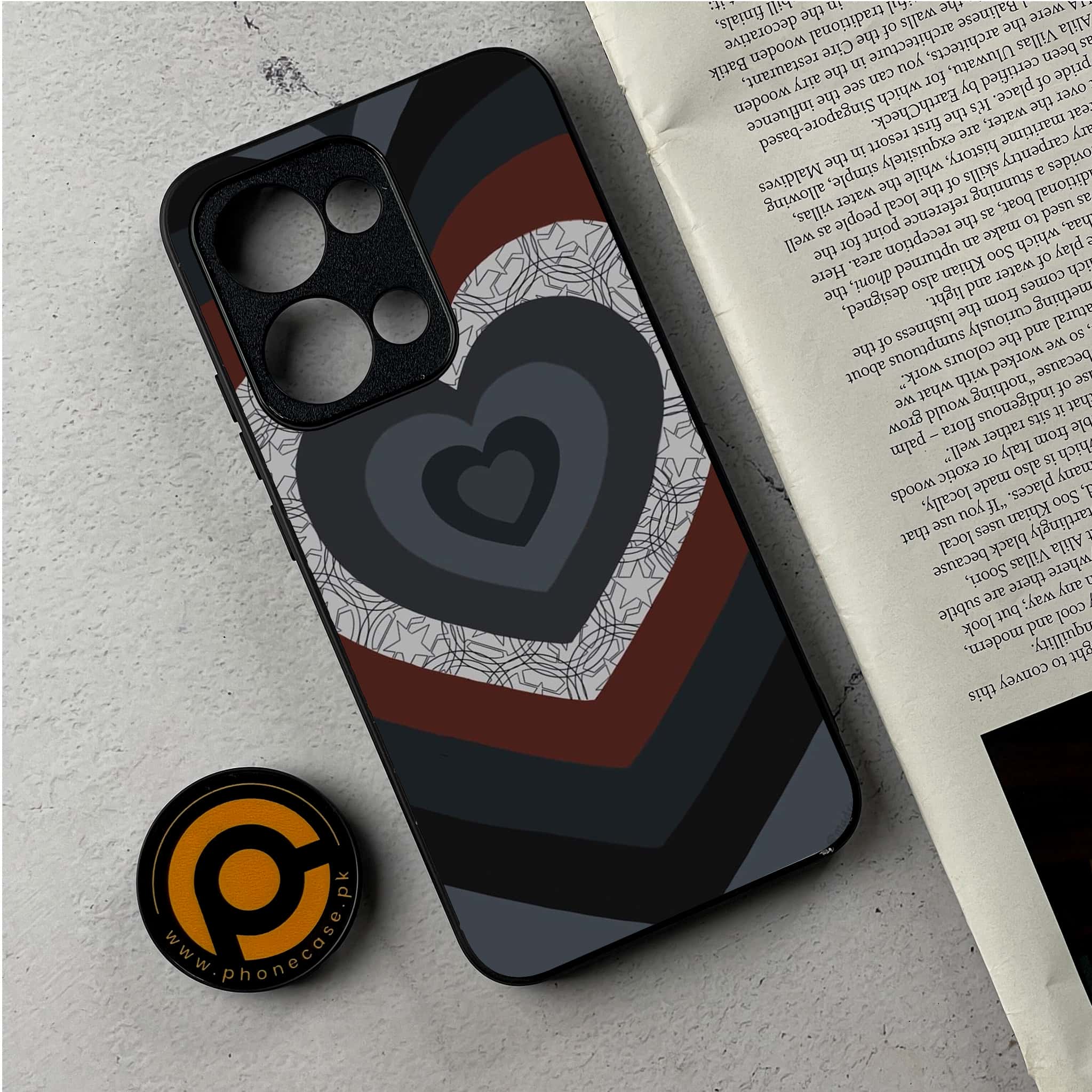 Oppo Reno 13 - Heart Beat 2.0 Series - Premium Metal Printed Soft Bumper Shockproof Case