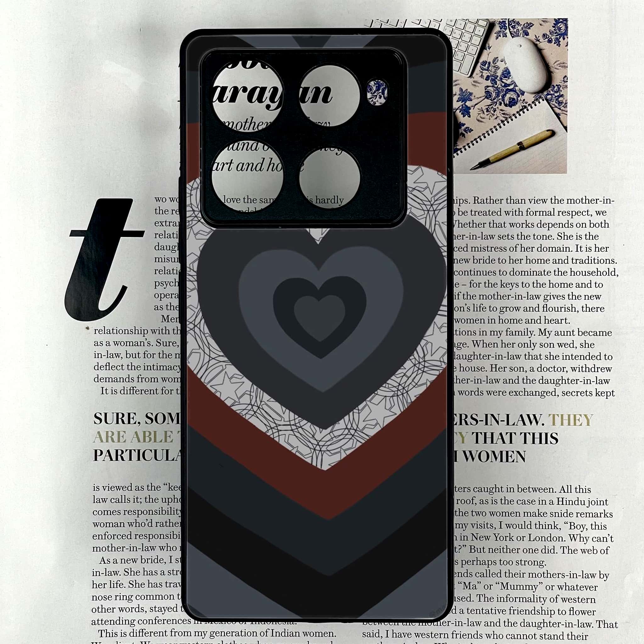 Infinix Note 40 Pro Plus - Heart Beat 2.0 Series - Premium Metal Printed soft Bumper shock Proof Case
