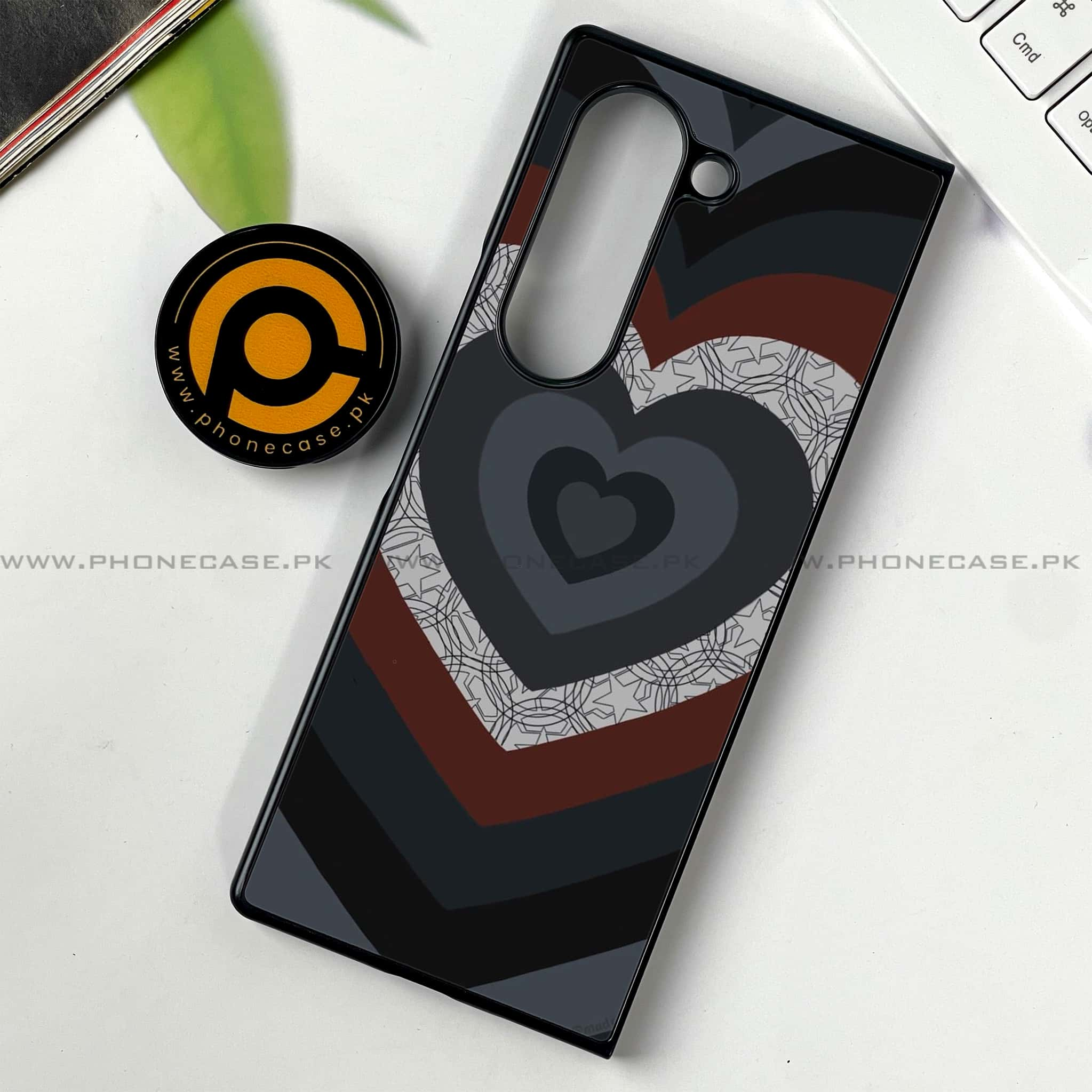 Samsung Galaxy Z Fold 6 - Heart Beat 2.0 Series - Premium Printed Metal soft Bumper shock Proof Case