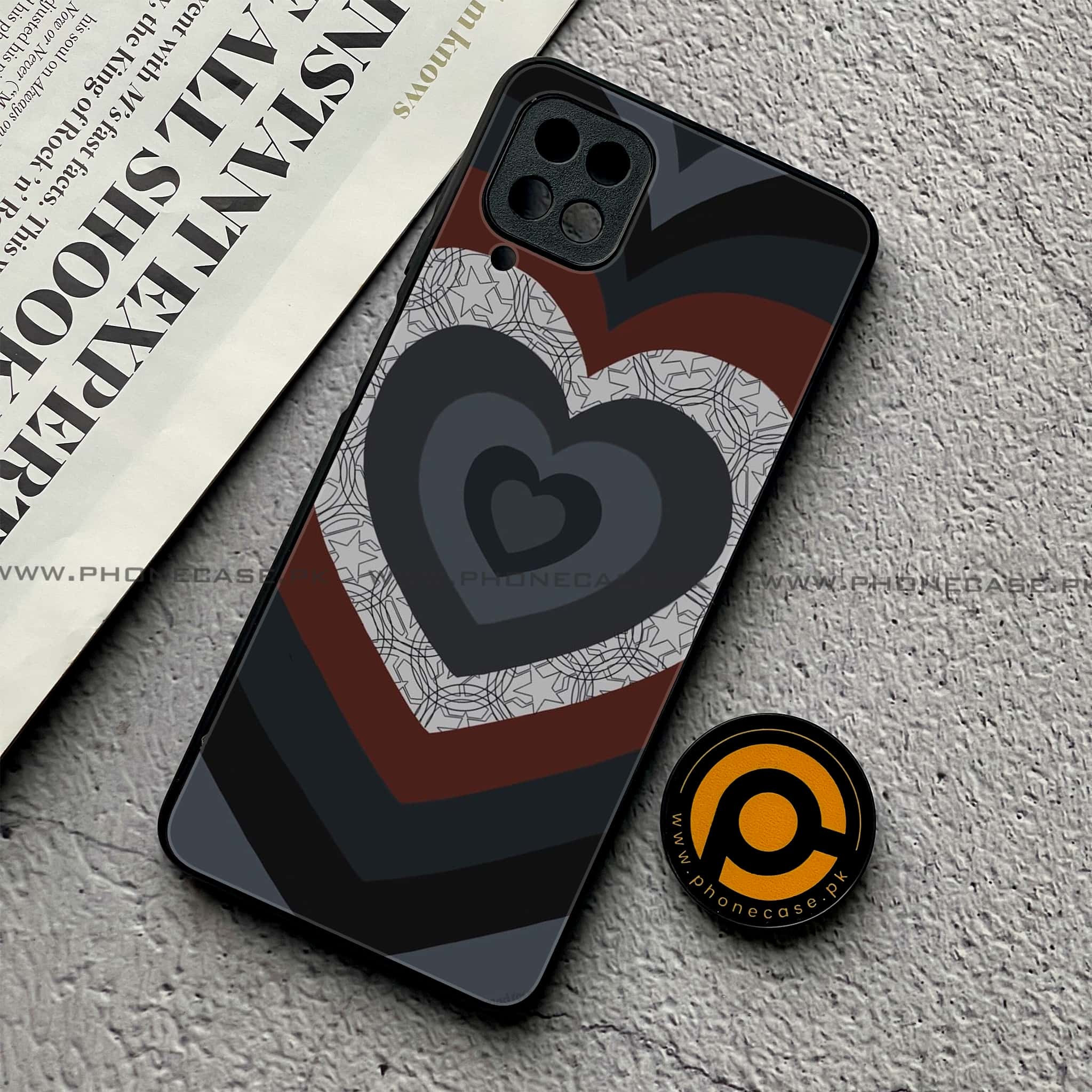 Samsung Galaxy A12 / A12 Nacho - Heart Beat Series 2.0 - Premium Printed Glass soft Bumper shock Proof Case
