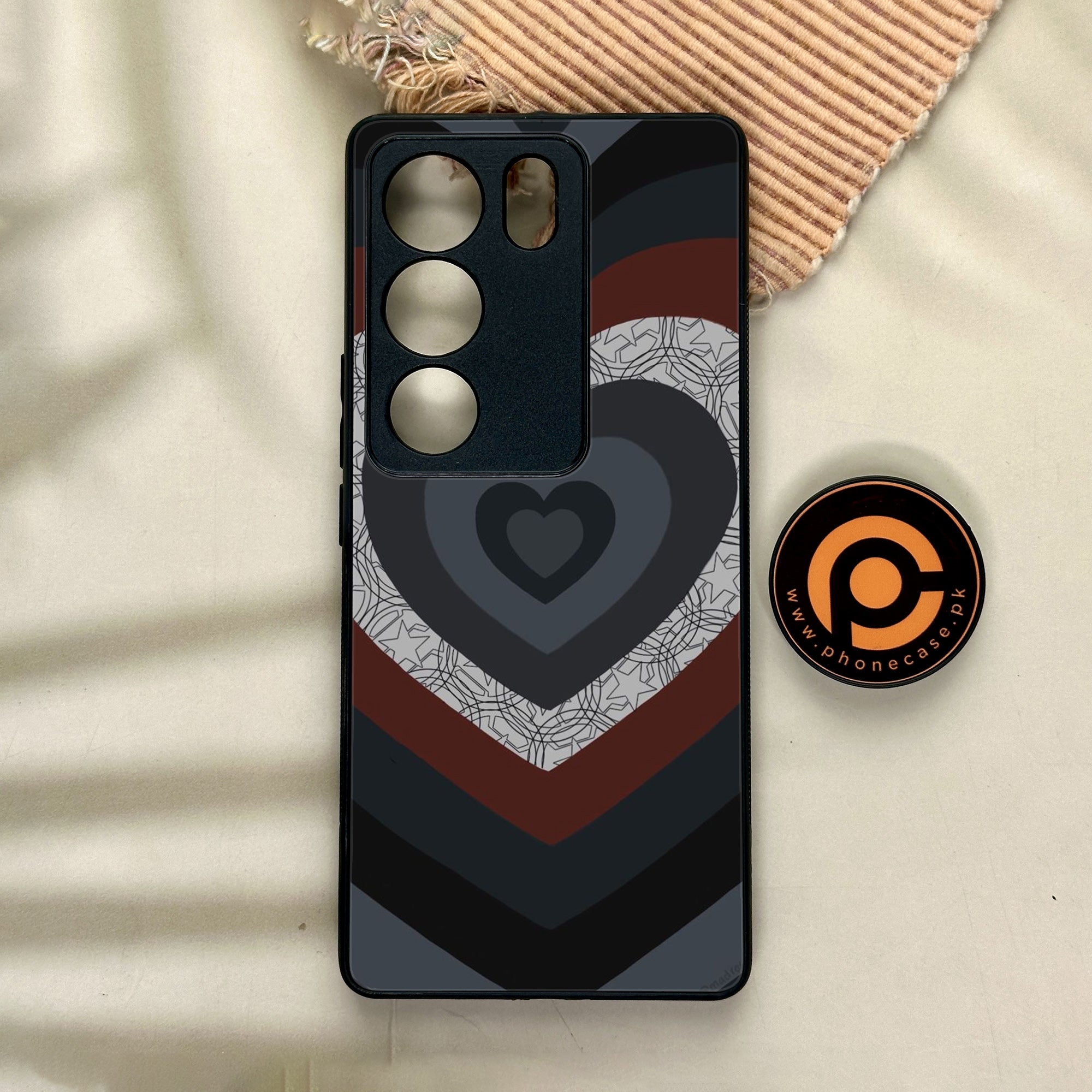 Vivo V29 - Heart Beat Series 2.0 - Premium Printed Glass soft Bumper shock Proof Case