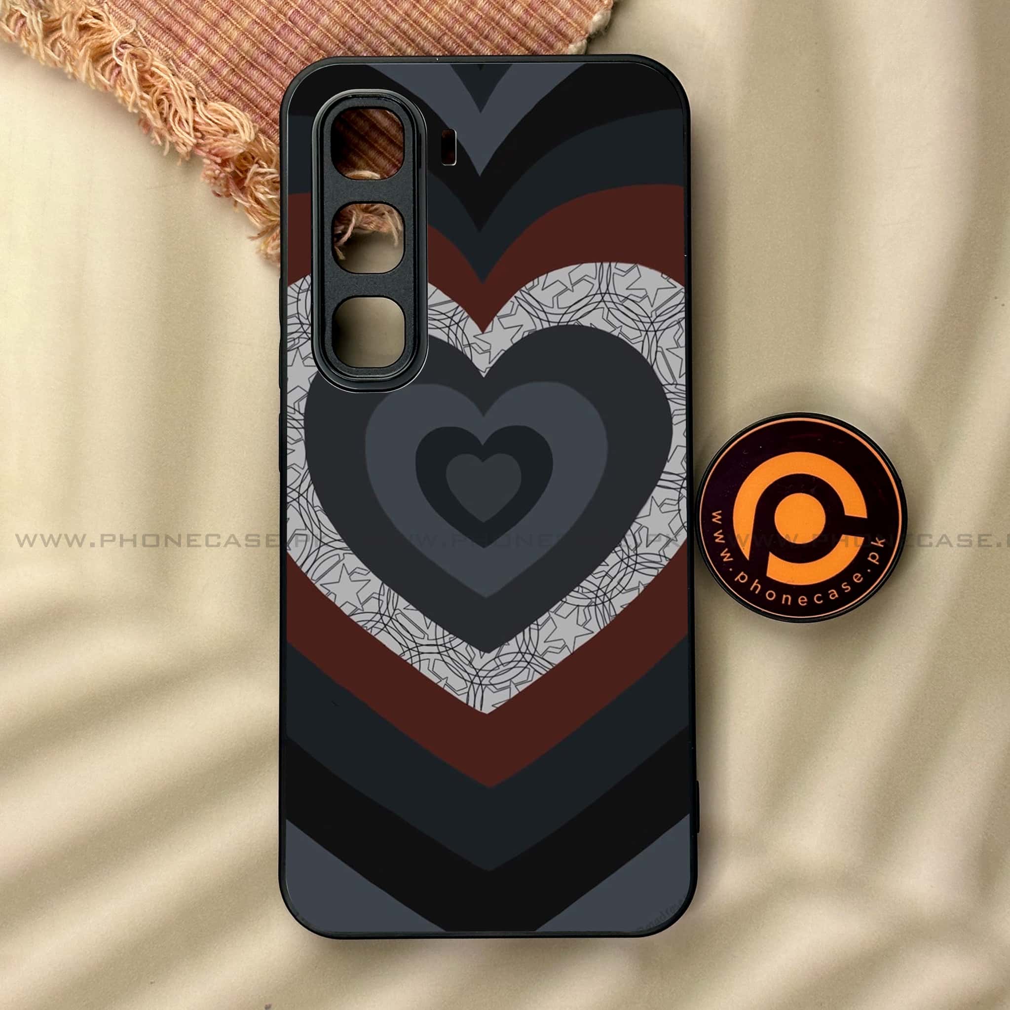 Infinix Hot 60 Pro - Heart Beat 2.0 Series - Premium Metal Printed soft Bumper shock Proof Case