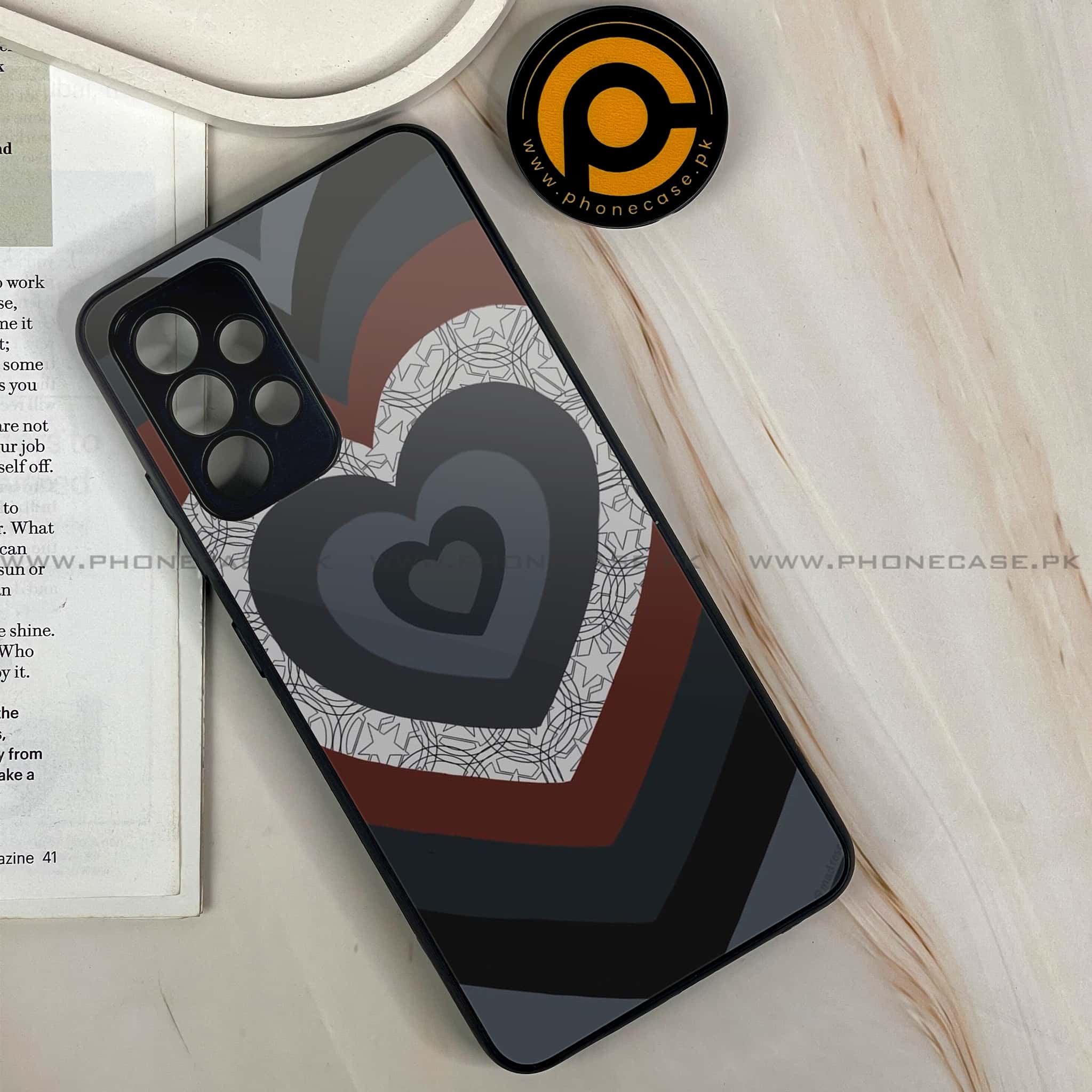 Samsung Galaxy A13 - Heart Beat Series 2.0 - Premium Printed Glass soft Bumper shock Proof Case
